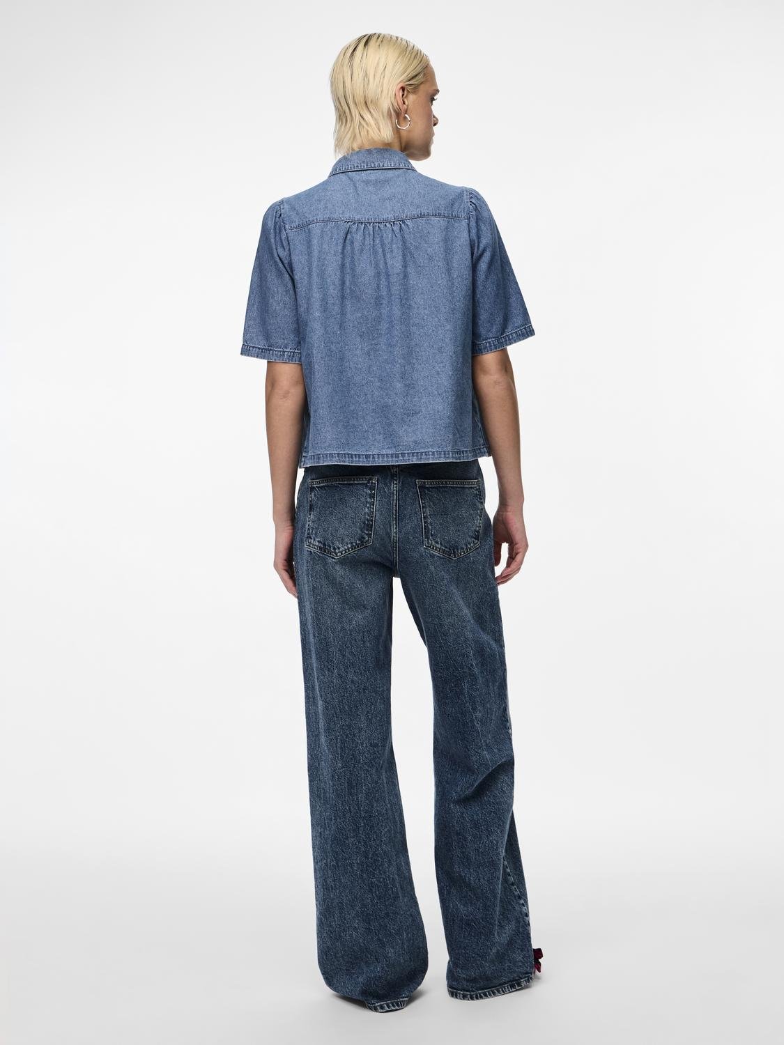PCMAG Shirts - Medium Blue Denim - VERO MODA & VILA Bergvik