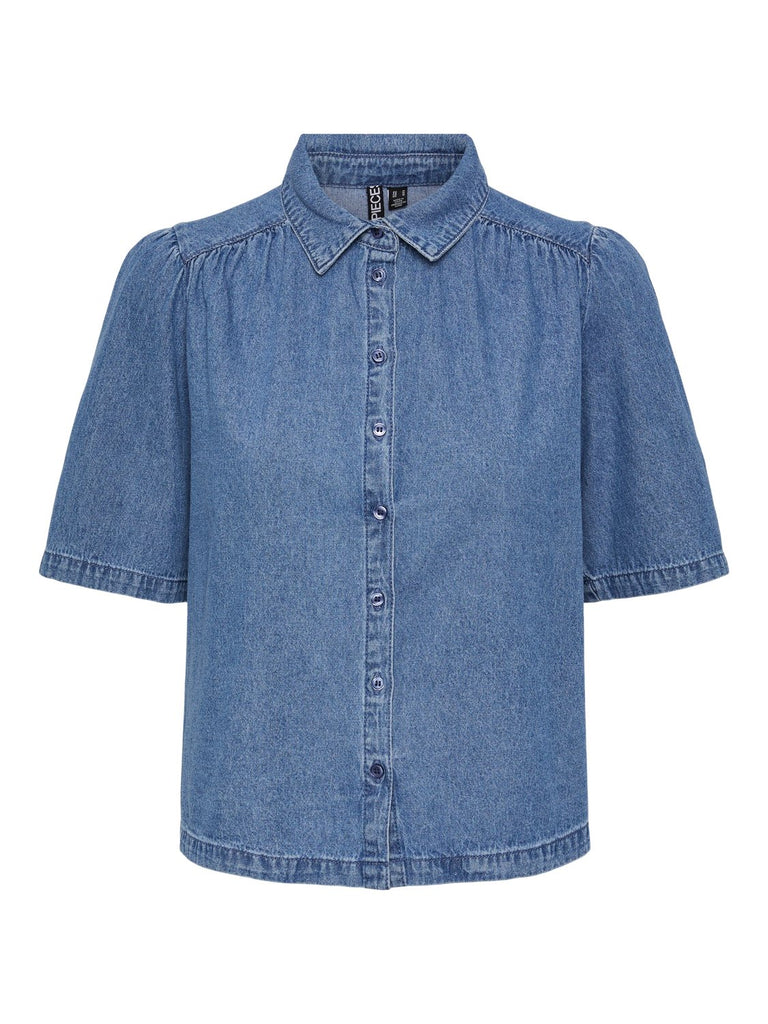 PCMAG Shirts - Medium Blue Denim - VERO MODA & VILA Bergvik