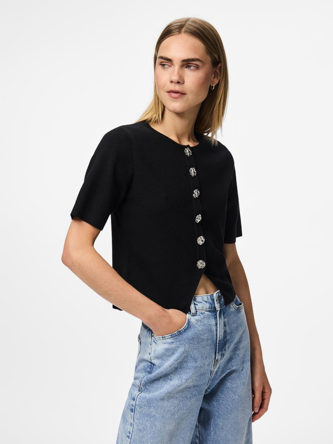 PCMARIE Knit Cardigan - Black - VERO MODA & VILA Bergvik