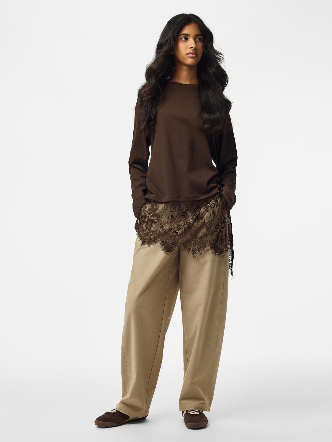 PCMAVE T-shirt - Hot Fudge - VERO MODA & VILA Bergvik