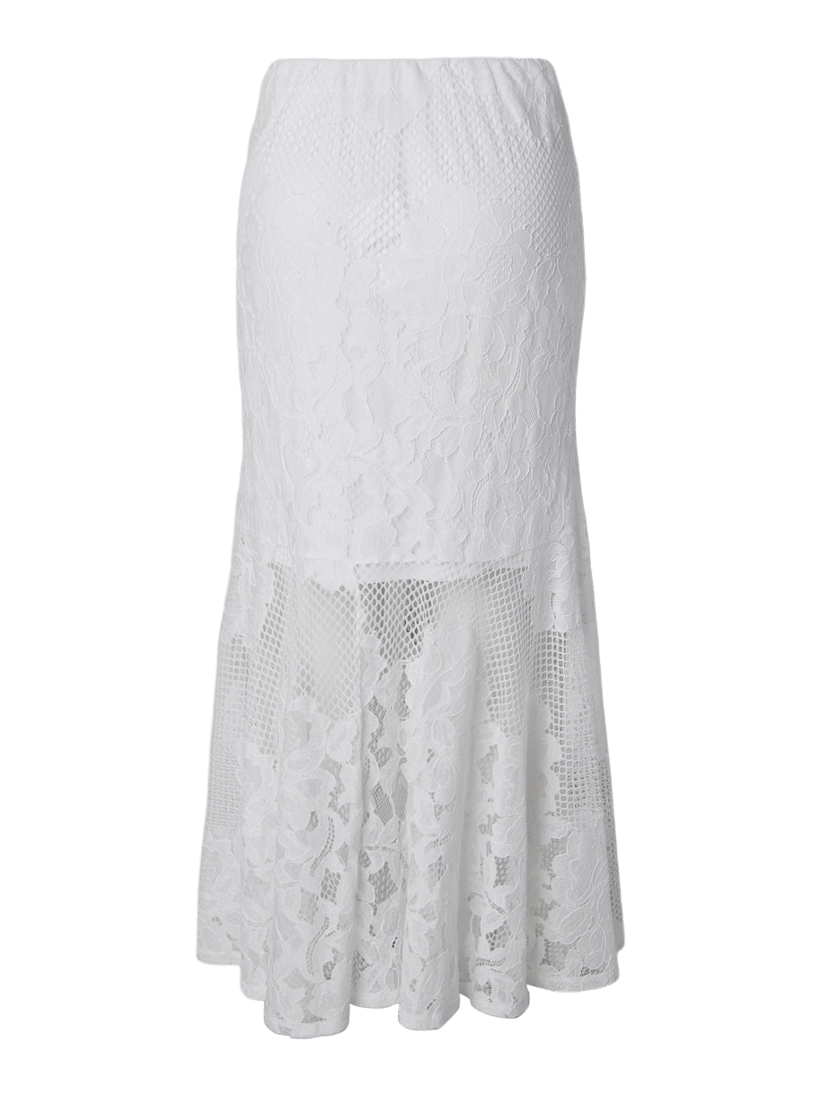 PCMAYA Long Skirt - Bright White - VERO MODA & VILA Bergvik
