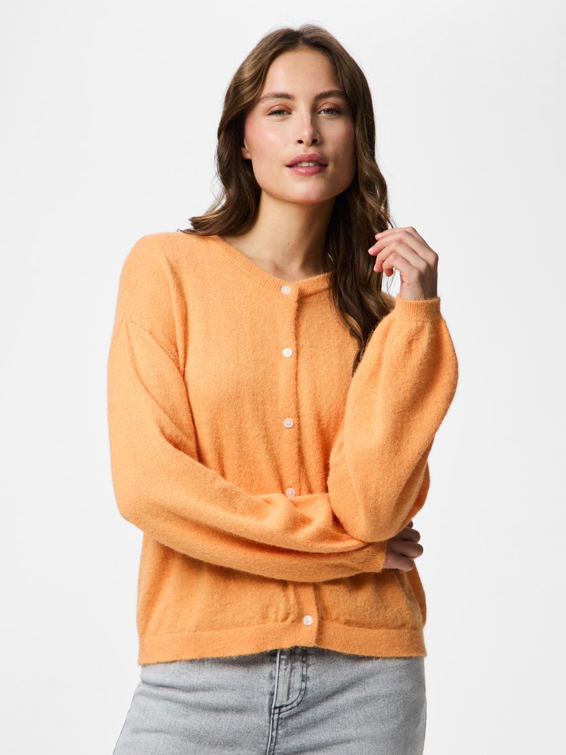 PCNAOMI Knit Cardigan - Russet Orange - VERO MODA & VILA Bergvik
