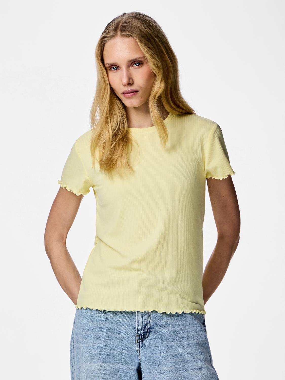 PCNICCA T-Shirt - French Vanilla - VERO MODA & VILA Bergvik
