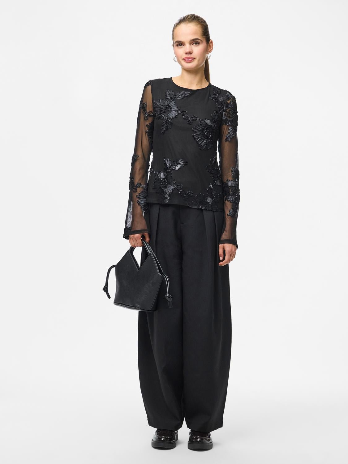 PCOFFIA Top - Black - VERO MODA & VILA Bergvik