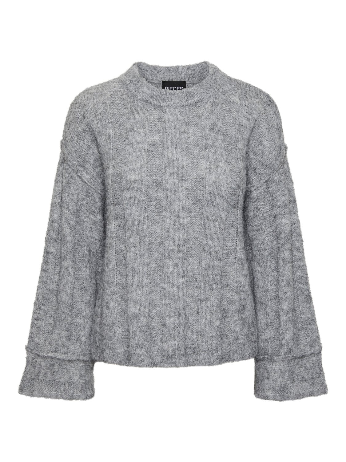 PCRUBBLE Pullover - Medium Grey Melange - VERO MODA & VILA Bergvik