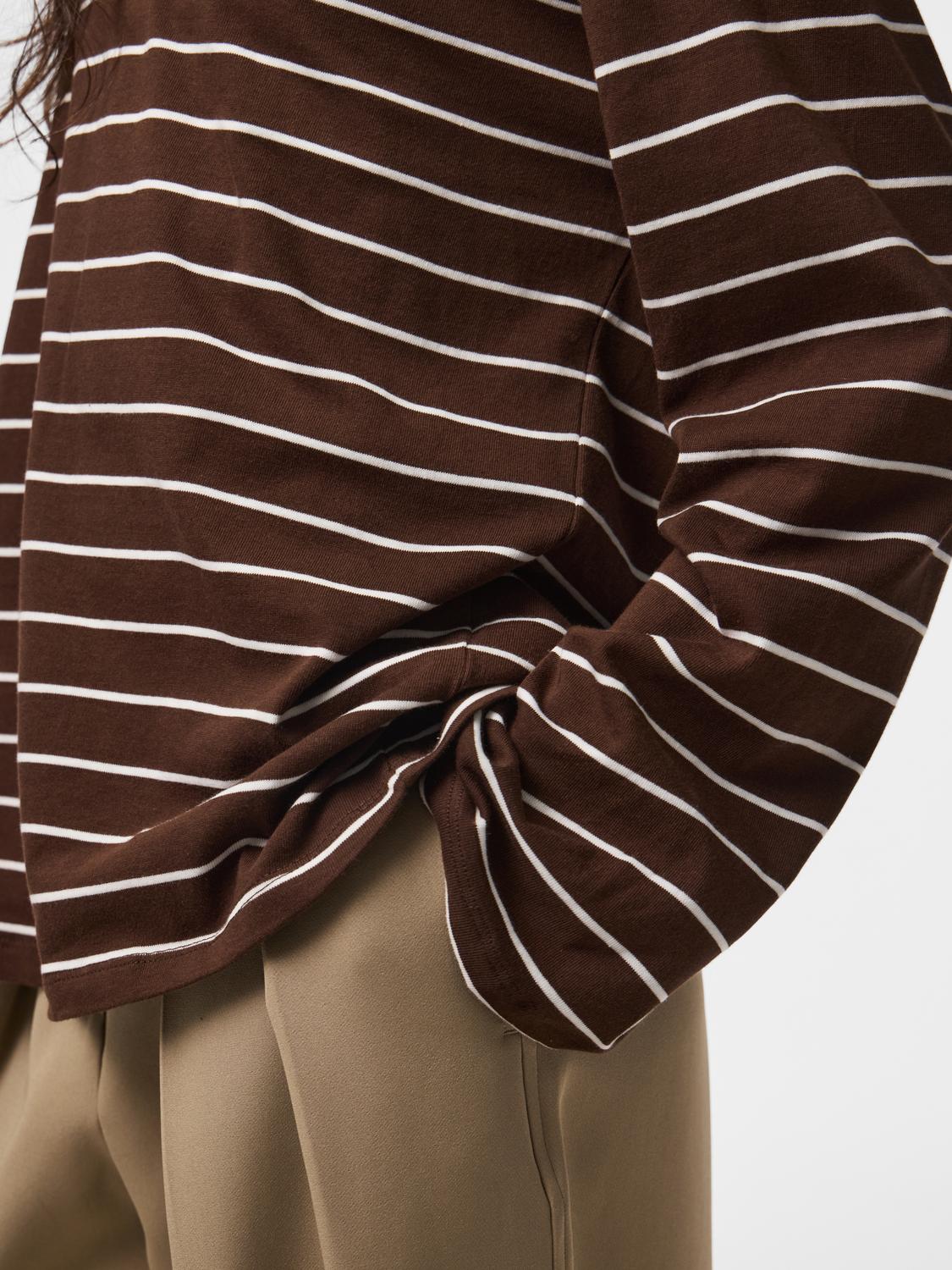 PCSADIE T-shirt - Hot Fudge - VERO MODA & VILA Bergvik