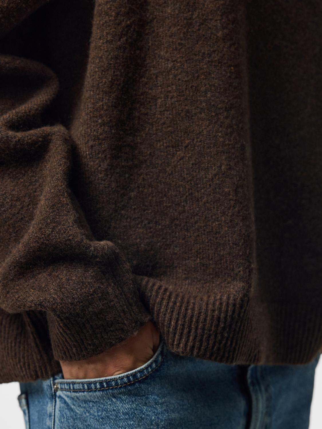 PCSALLY Knitted Top - Hot Fudge - VERO MODA & VILA Bergvik