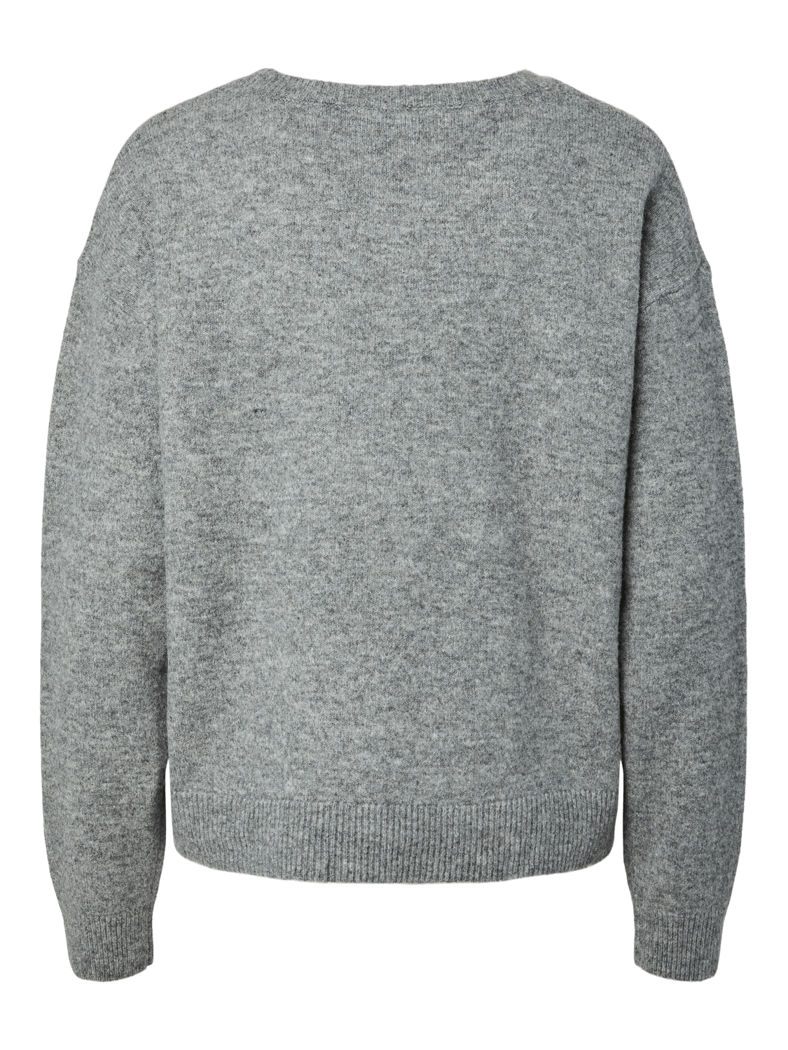PCSALLY Knitted Top - Medium Grey Melange - VERO MODA & VILA Bergvik
