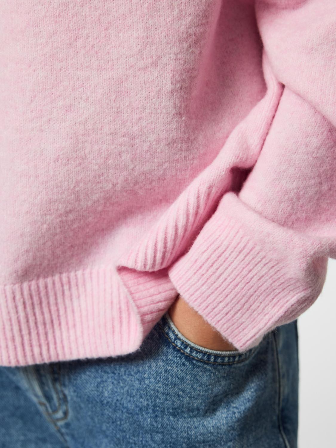 PCSALLY Knitted Top - Roseate Spoonbill - VERO MODA & VILA Bergvik