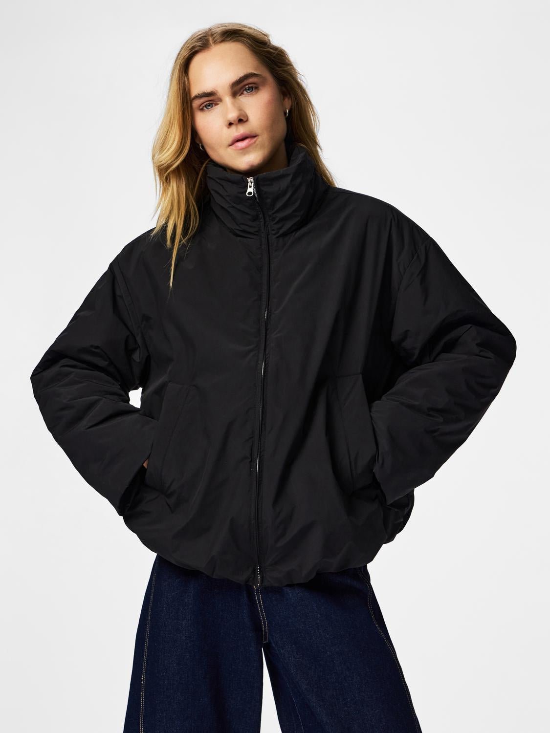 PCSIF Quilted Jacket - Black - VERO MODA & VILA Bergvik