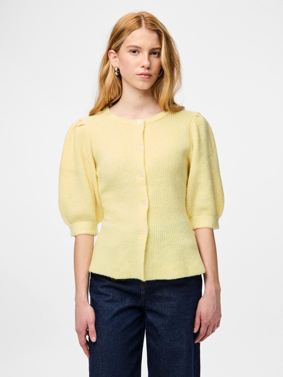 PCSILLY Knit Cardigan - Pale Banana - VERO MODA & VILA Bergvik