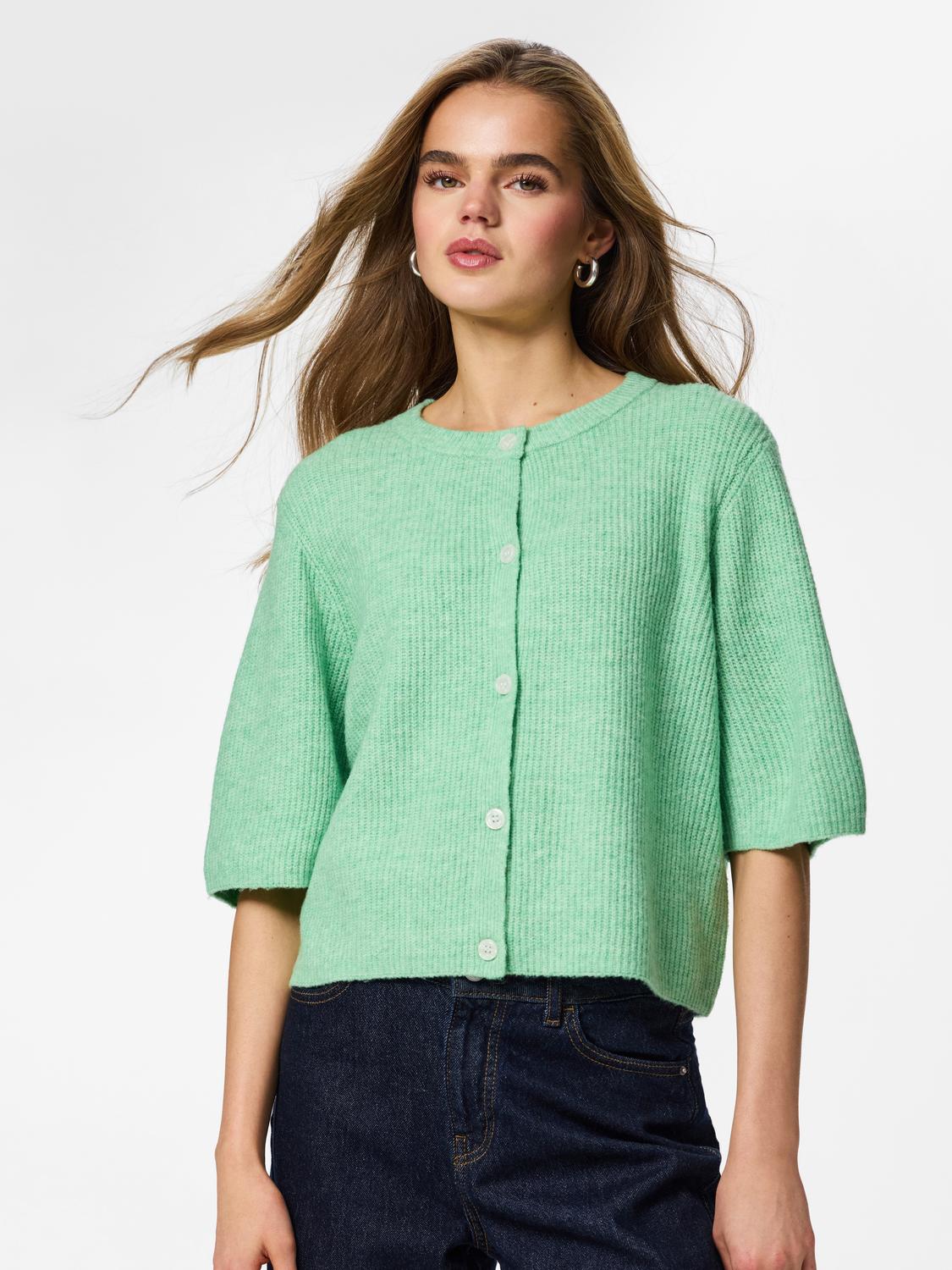 PCSILLY Knit Cardigan - Sprucestone - VERO MODA & VILA Bergvik