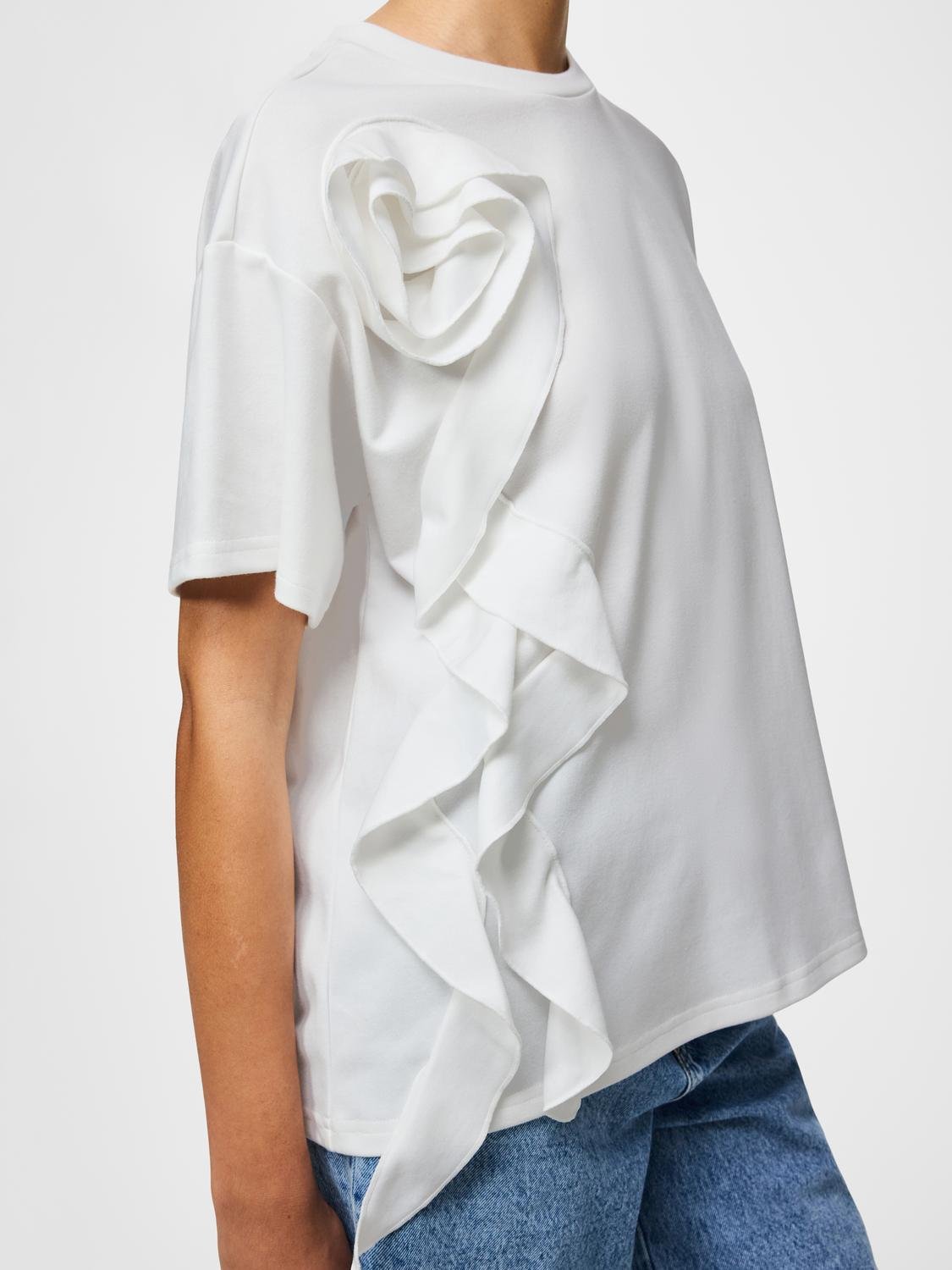 PCSKYLAR T-Shirt - Bright White - VERO MODA & VILA Bergvik
