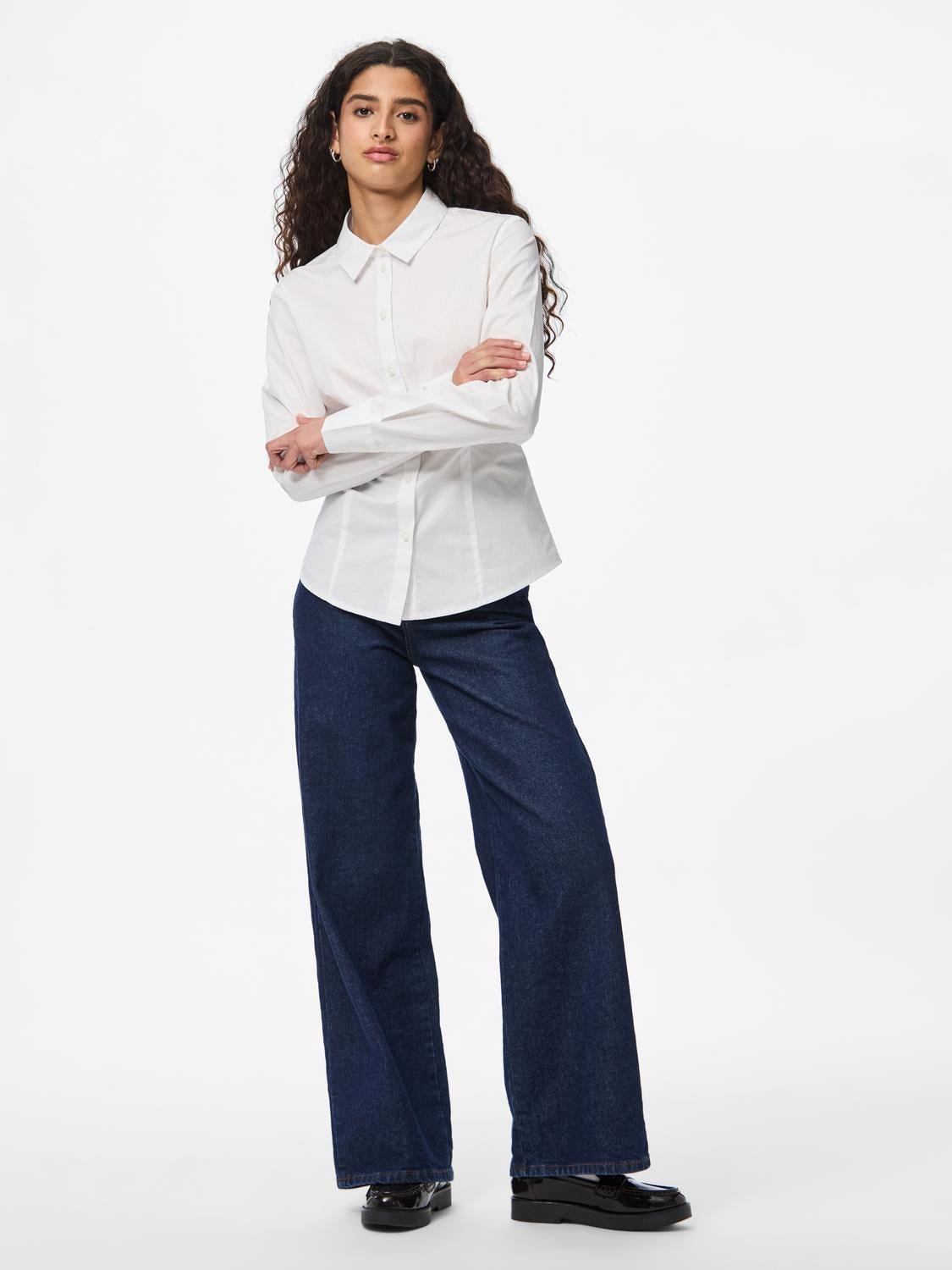 PCSUSSI Shirt - Bright White - VERO MODA & VILA Bergvik