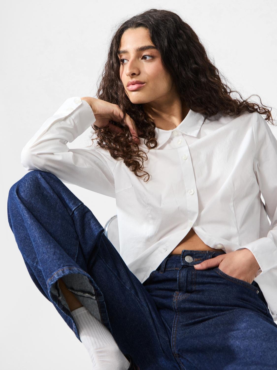 PCSUSSI Shirt - Bright White - VERO MODA & VILA Bergvik