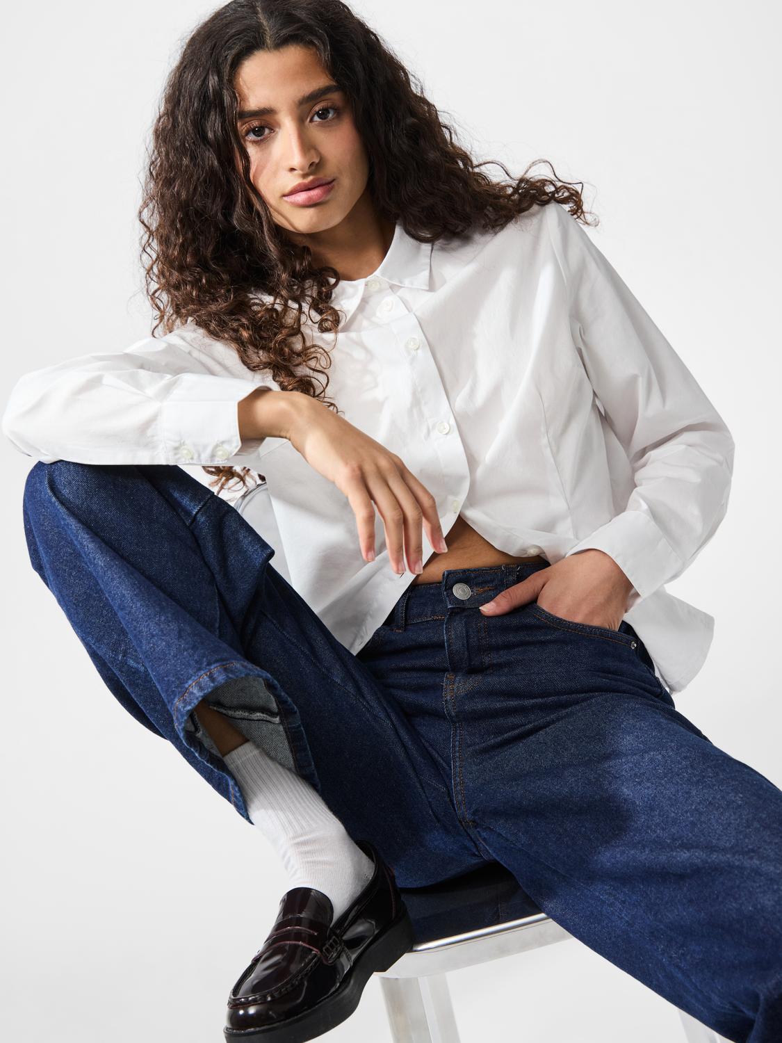 PCSUSSI Shirt - Bright White - VERO MODA & VILA Bergvik