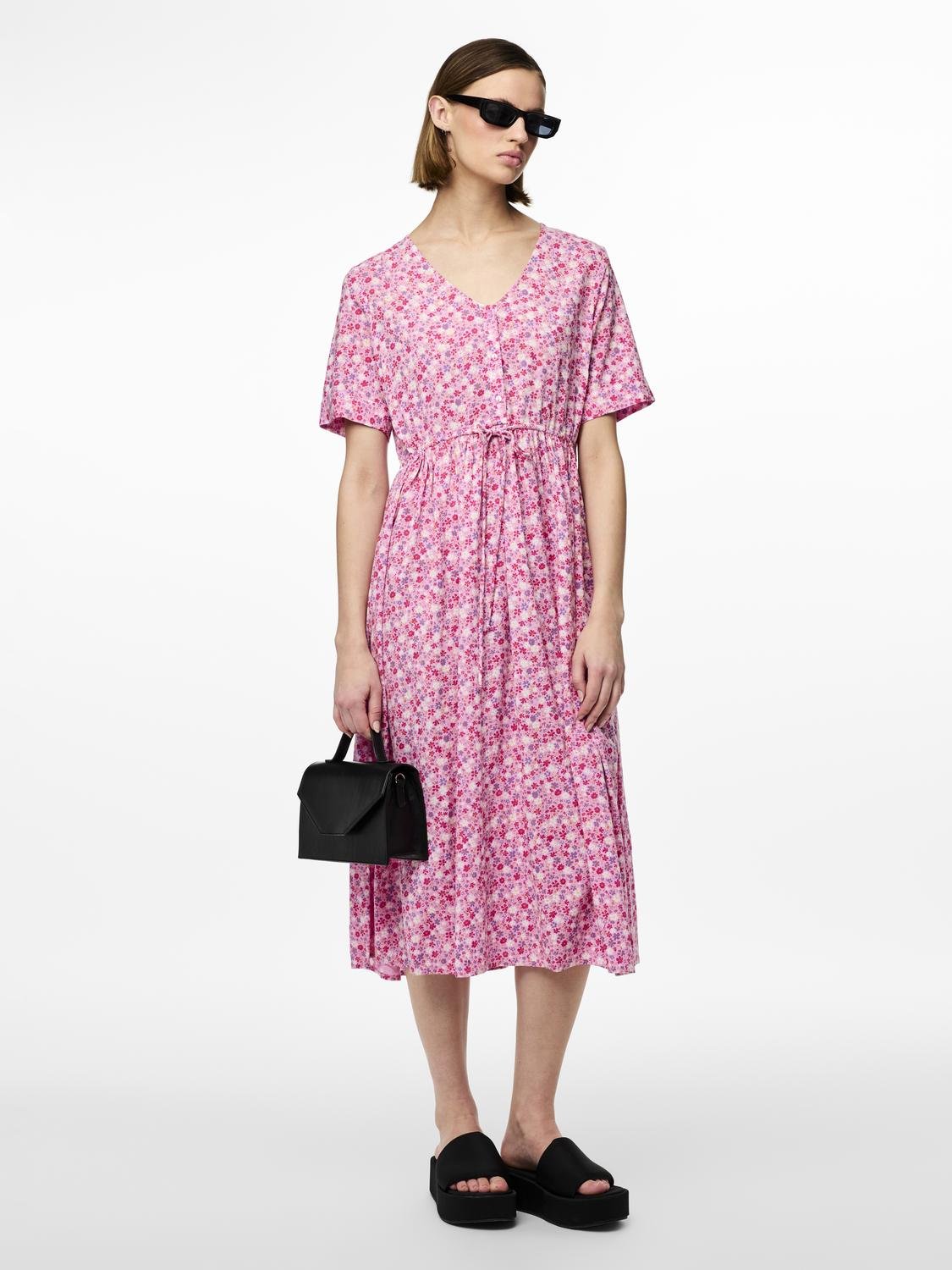 PCTALA Midi Dress - Hot Pink - VERO MODA & VILA Bergvik