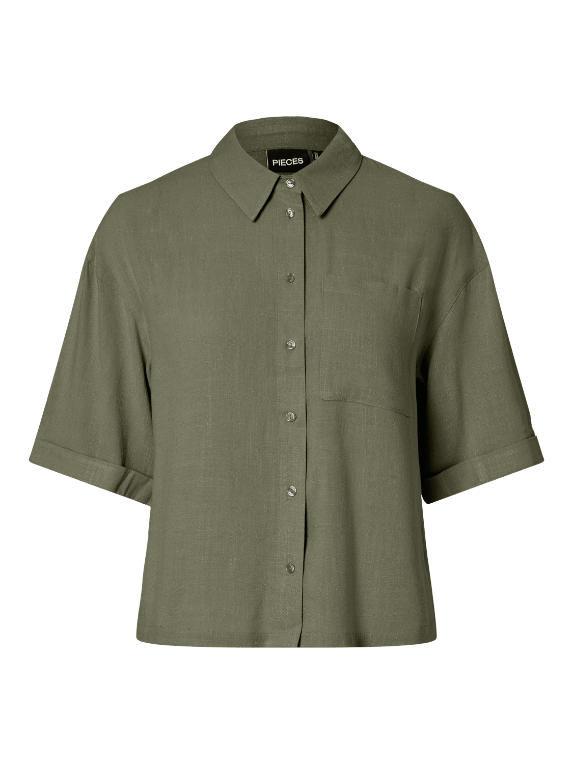 PCVINSTY Shirt - Deep Lichen Green - VERO MODA & VILA Bergvik
