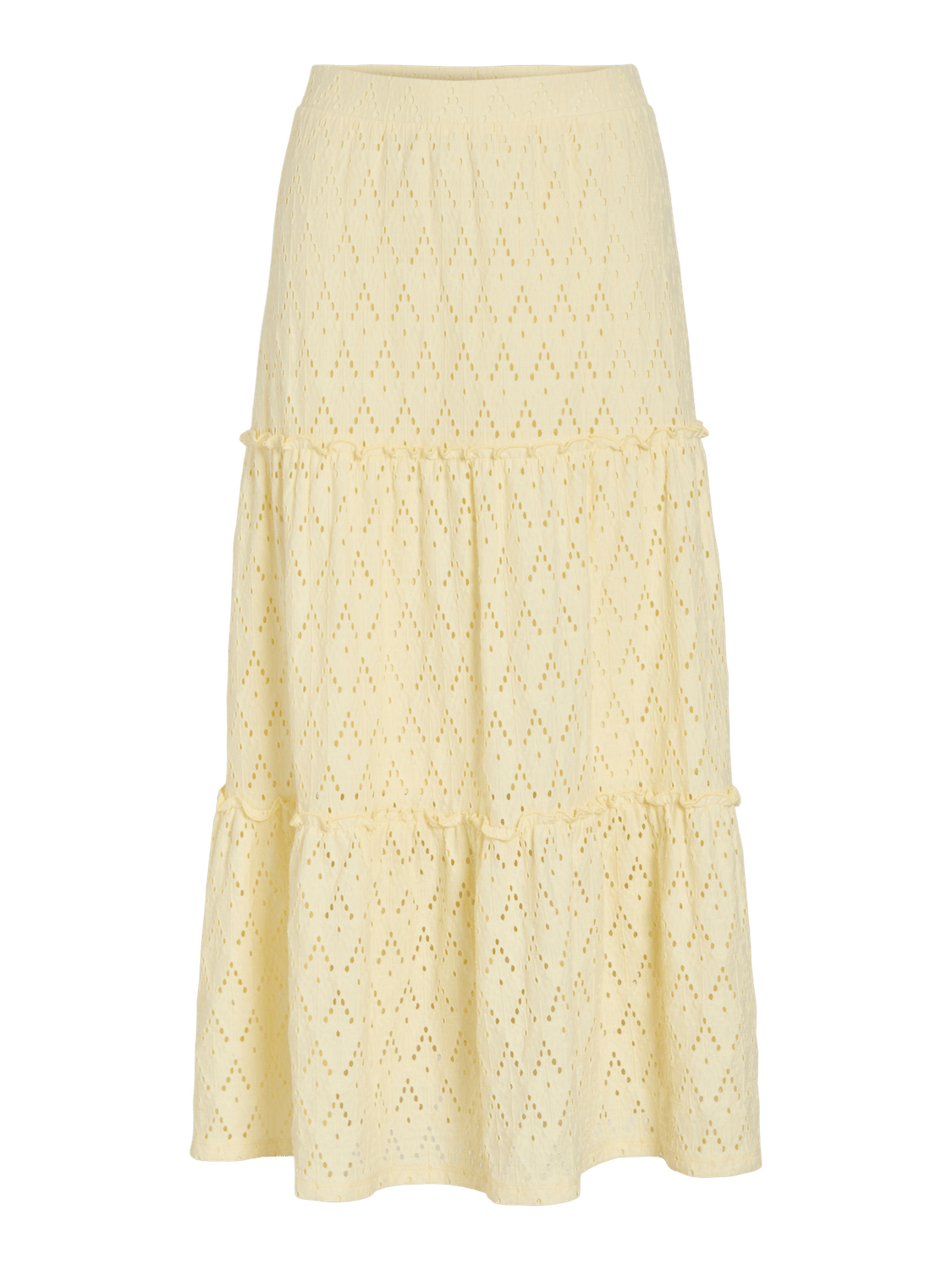 VIAMALINA Midi Skirt - Pastel Yellow - VERO MODA & VILA Bergvik