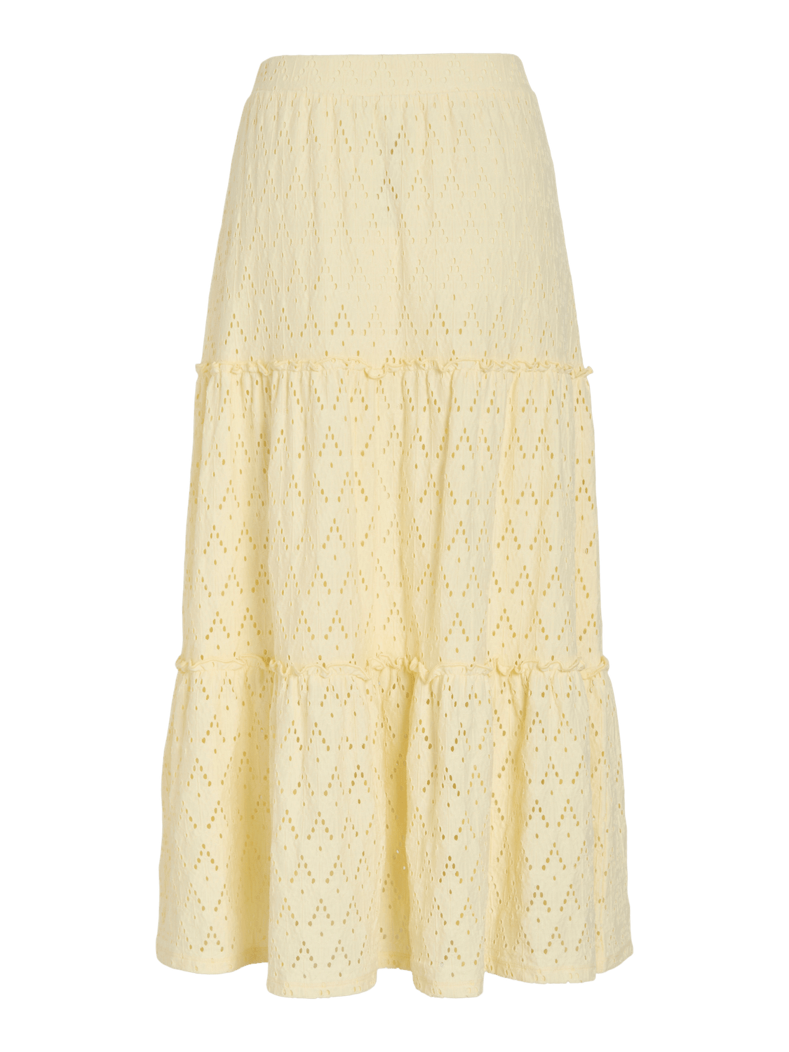 VIAMALINA Midi Skirt - Pastel Yellow - VERO MODA & VILA Bergvik