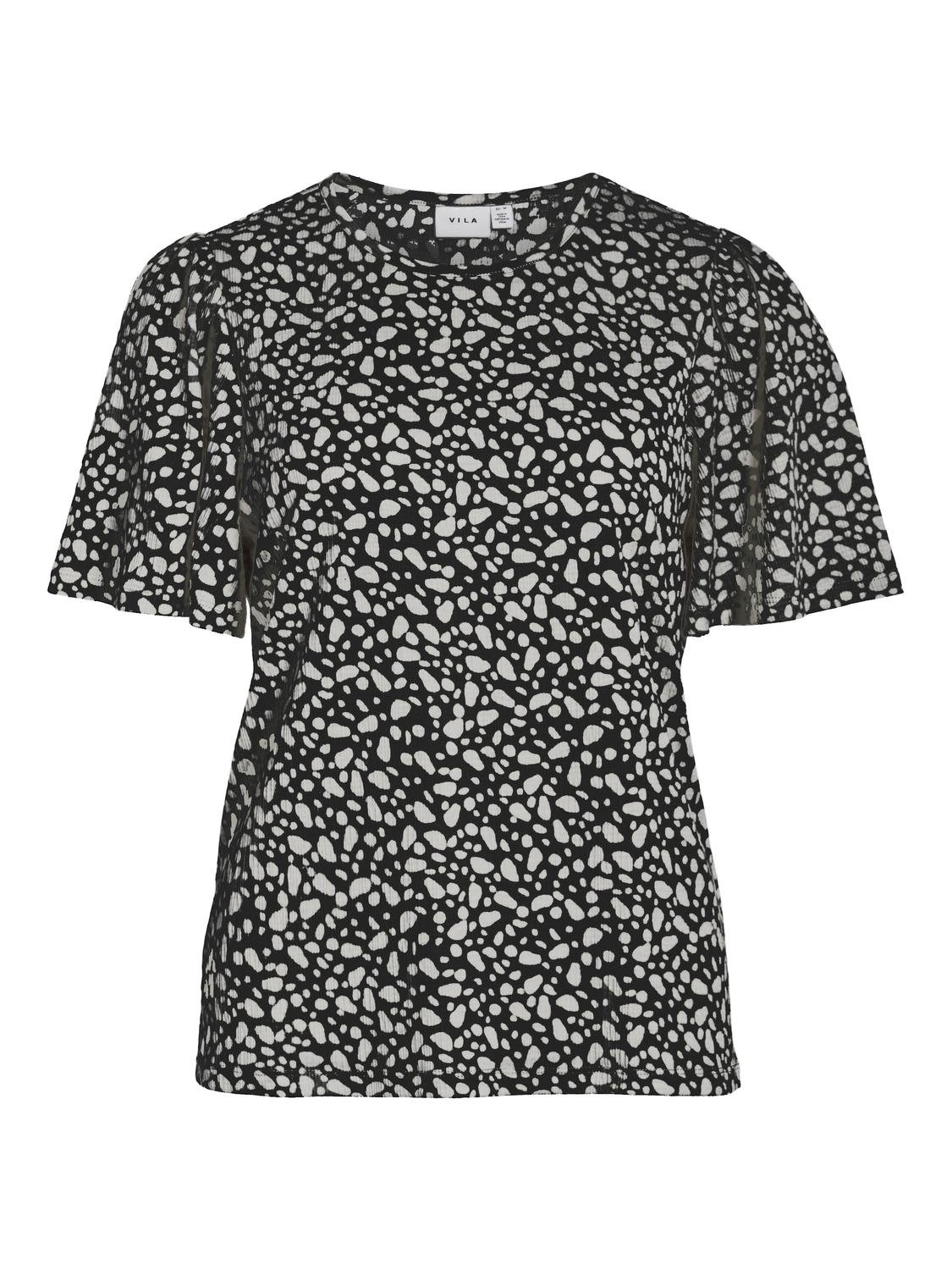 VIANIK T-Shirt - Black Beauty - VERO MODA & VILA Bergvik