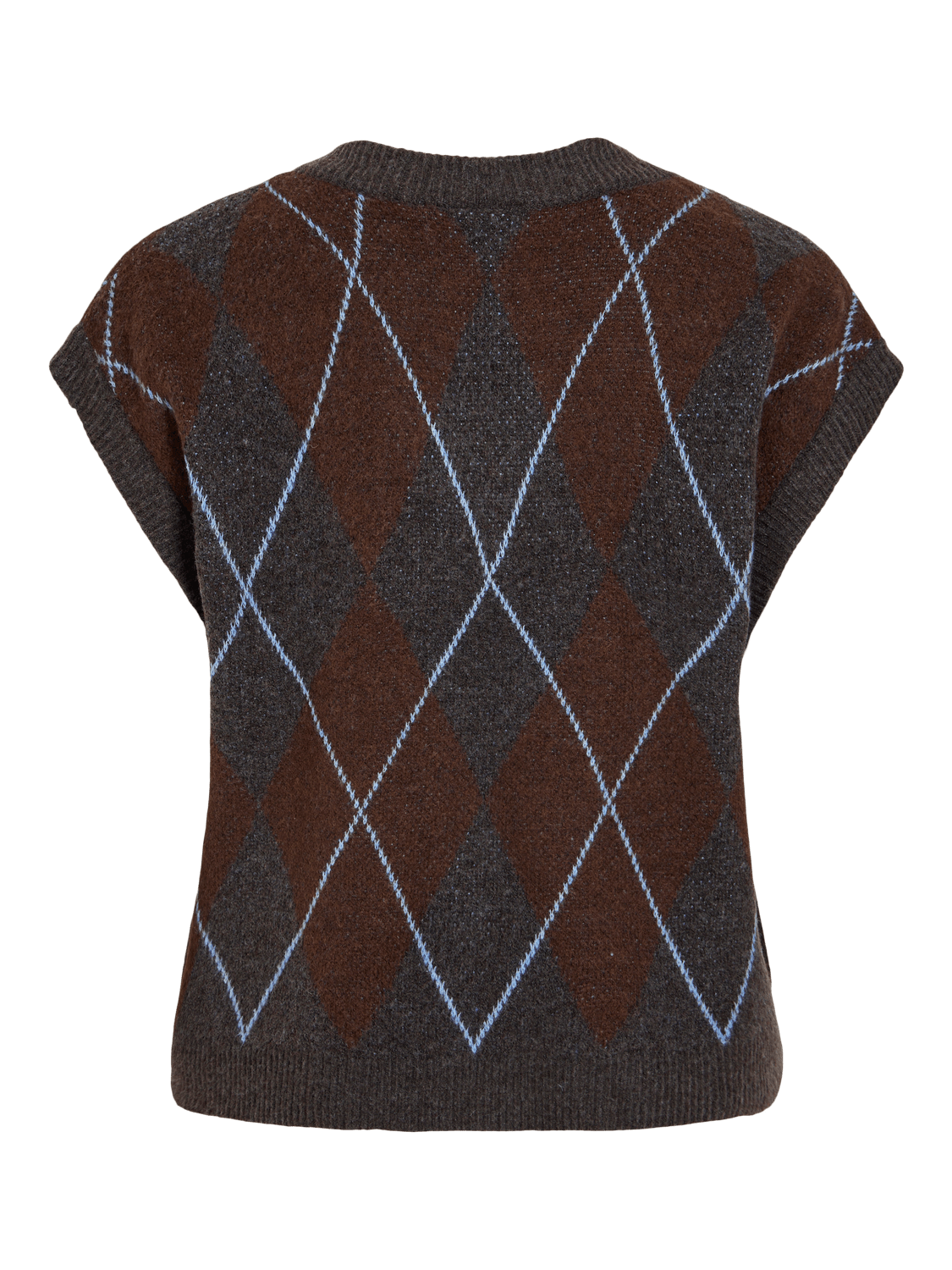 VIARGYLE Knitted Waistcoat - Dark Grey Melange - VERO MODA & VILA Bergvik