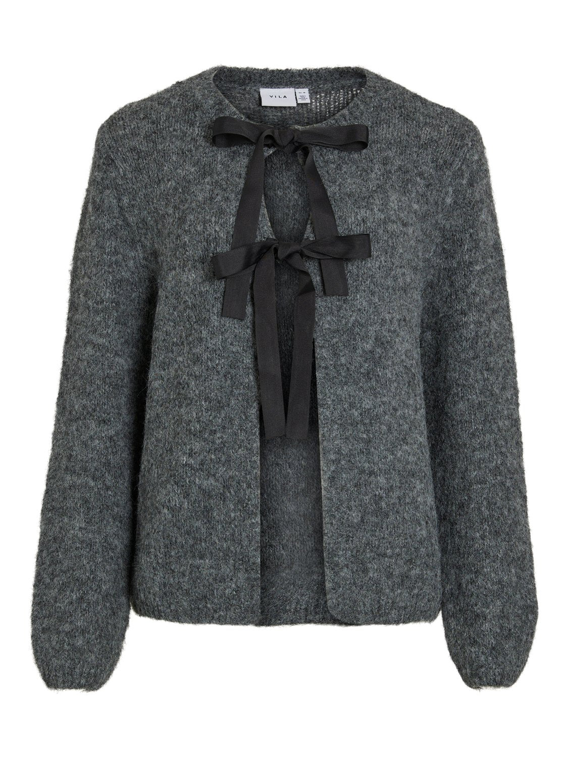 VIBOWS Knit Cardigan - Medium Grey Melange - VERO MODA & VILA Bergvik