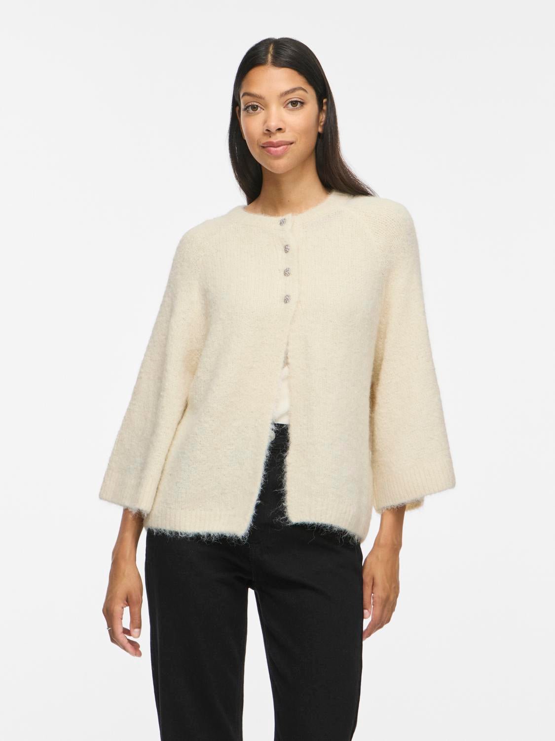 VIBOWS Knitted Cardigan - Birch - VERO MODA & VILA Bergvik