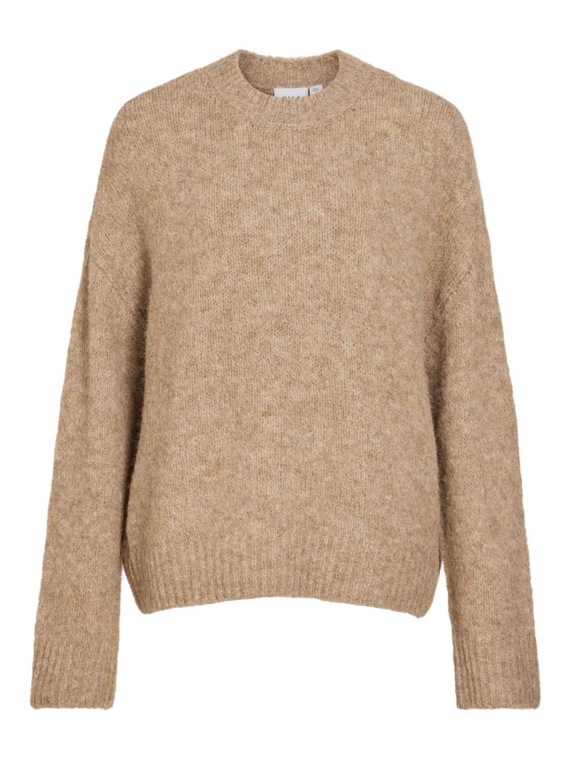VIBOWS Pullover - Dark Natural Melange - VERO MODA & VILA Bergvik