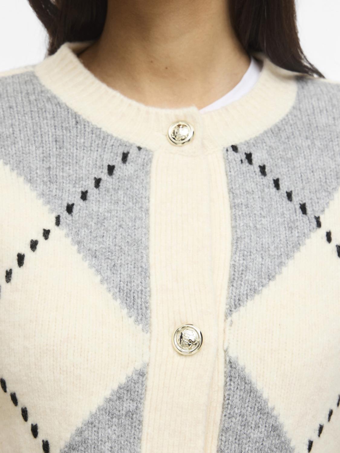 VICHECK Cardigan - Cloud Dancer - VERO MODA & VILA Bergvik