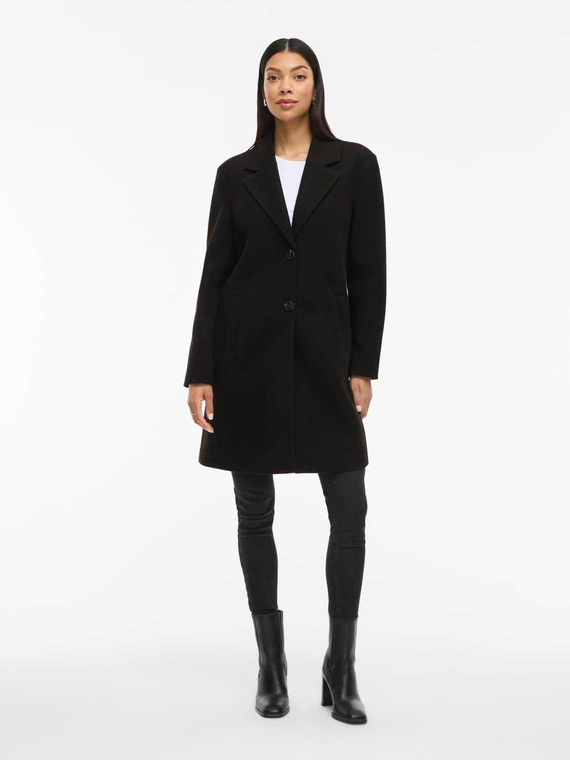 VICLAUDIA Coat - Black Beauty - VERO MODA & VILA Bergvik