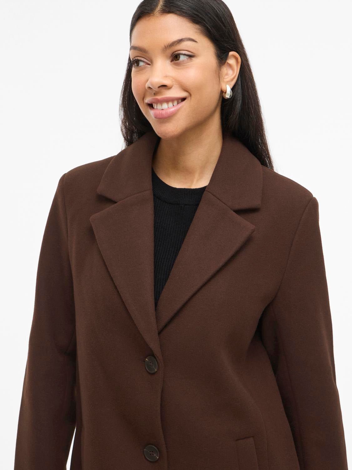 VICLAUDIA Coat - Coffee Bean - VERO MODA & VILA Bergvik