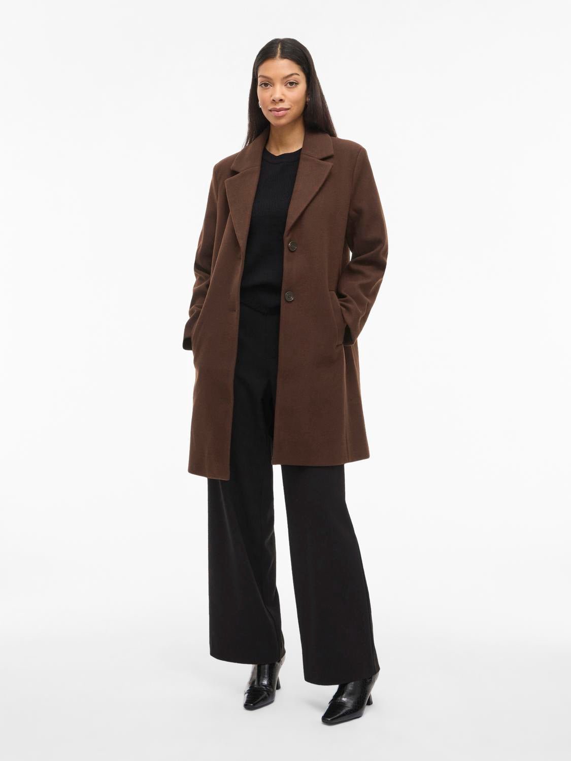 VICLAUDIA Coat - Coffee Bean - VERO MODA & VILA Bergvik