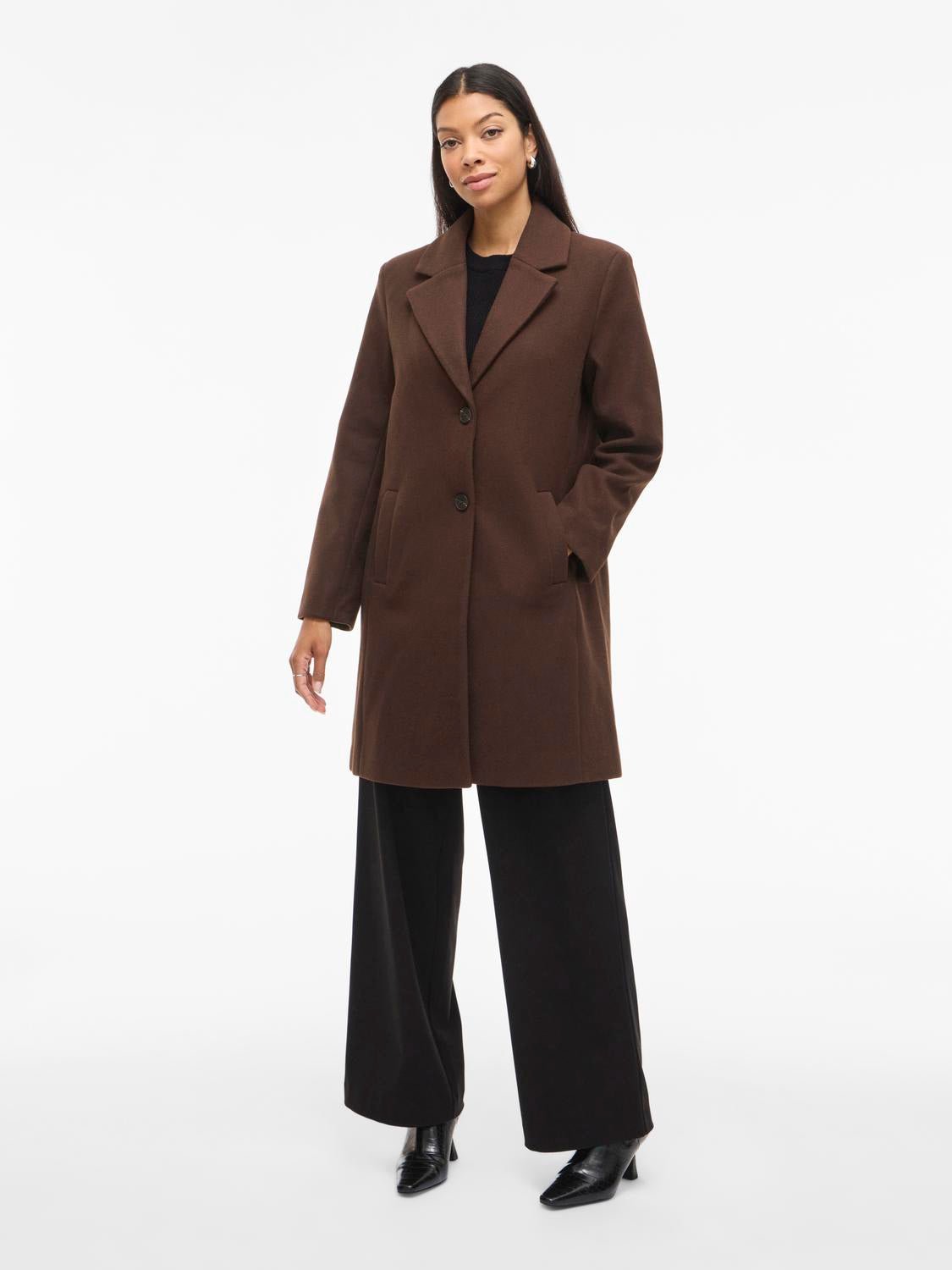 VICLAUDIA Coat - Coffee Bean - VERO MODA & VILA Bergvik