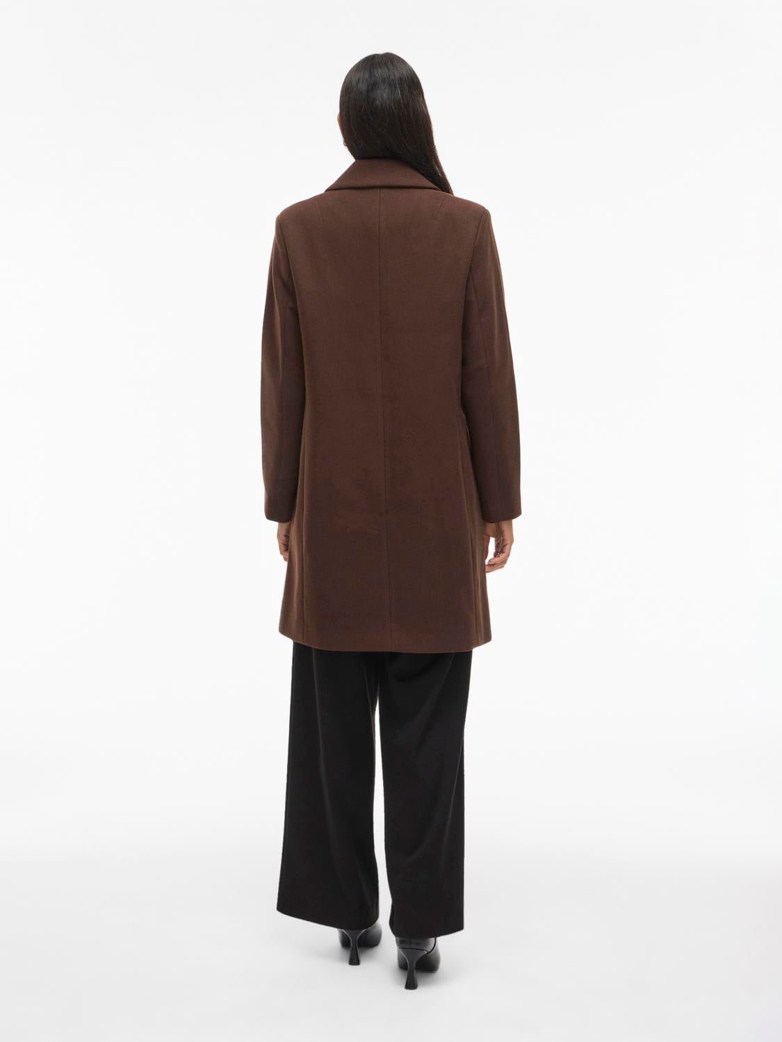 VICLAUDIA Coat - Coffee Bean - VERO MODA & VILA Bergvik