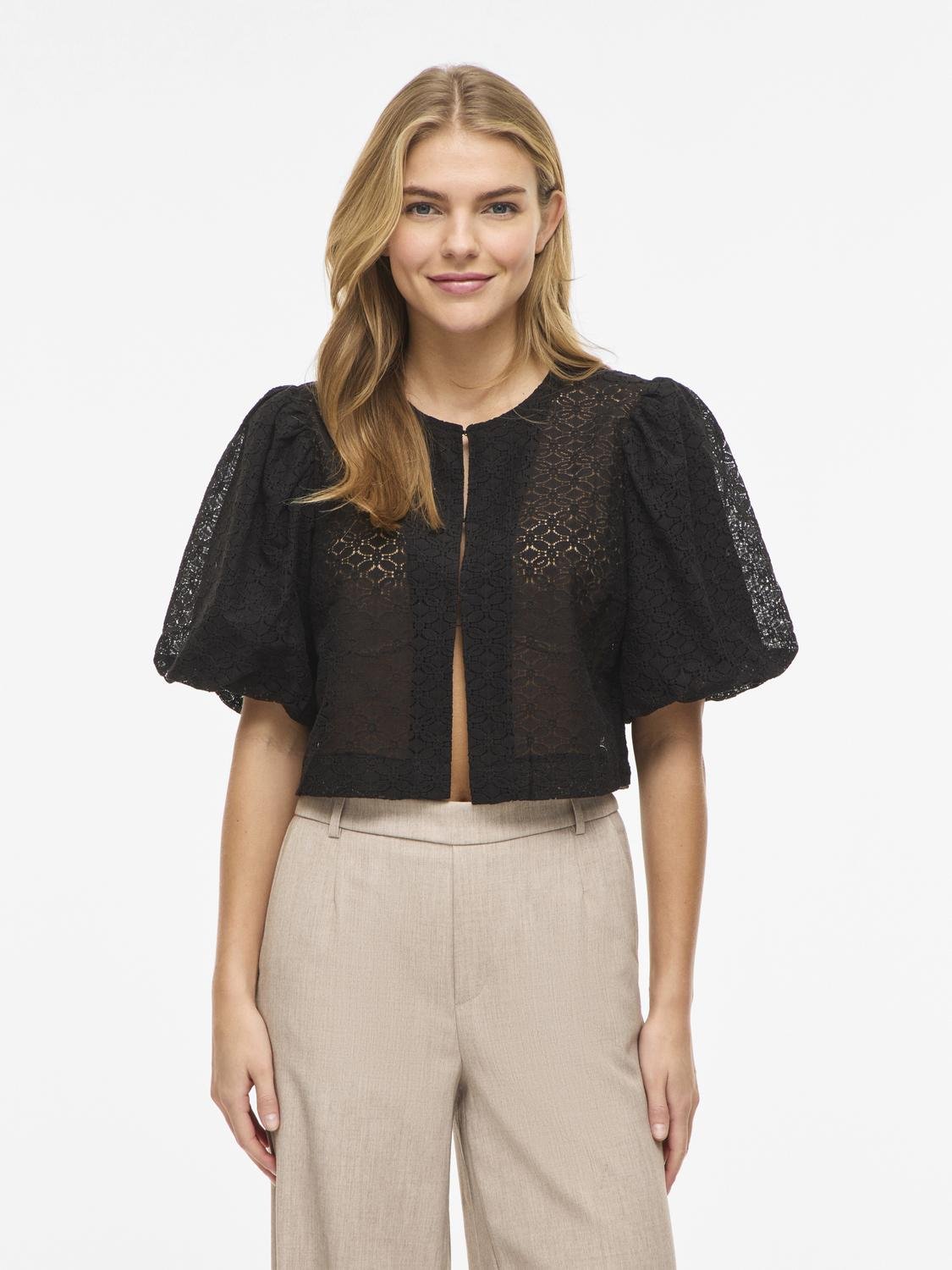 VICLEO Cardigan - Black Beauty - VERO MODA & VILA Bergvik