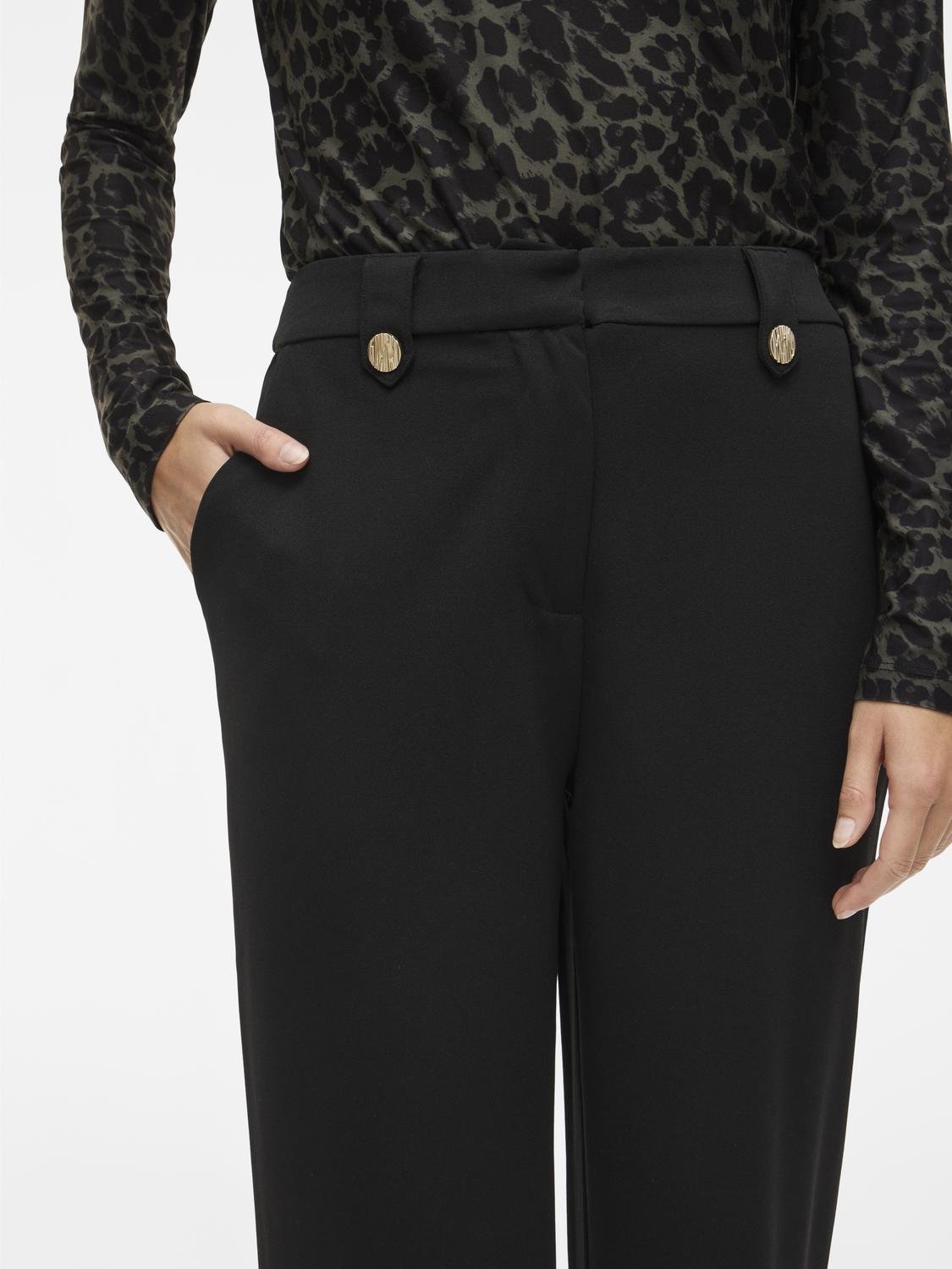 VICLUA Trousers - Black - VERO MODA & VILA Bergvik