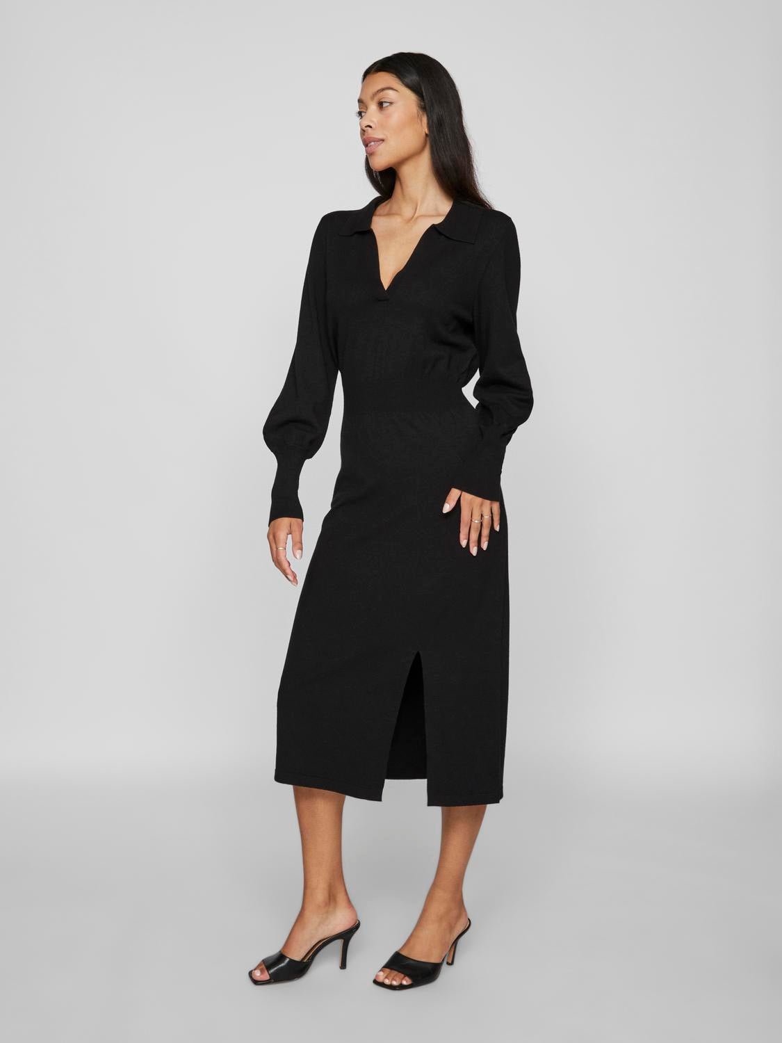 VICOMFY Midi Dress - Black - VERO MODA & VILA Bergvik