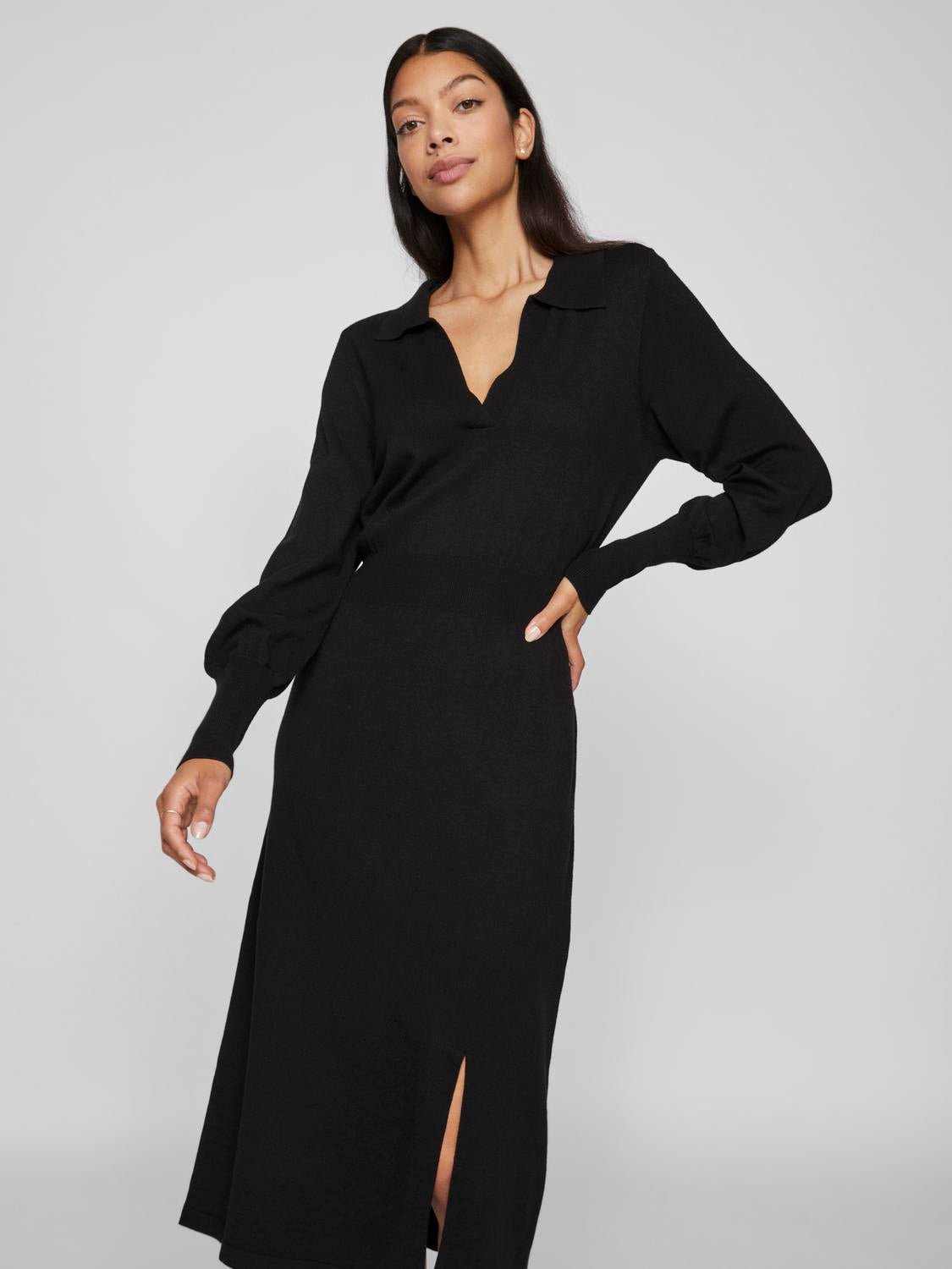 VICOMFY Midi Dress - Black - VERO MODA & VILA Bergvik