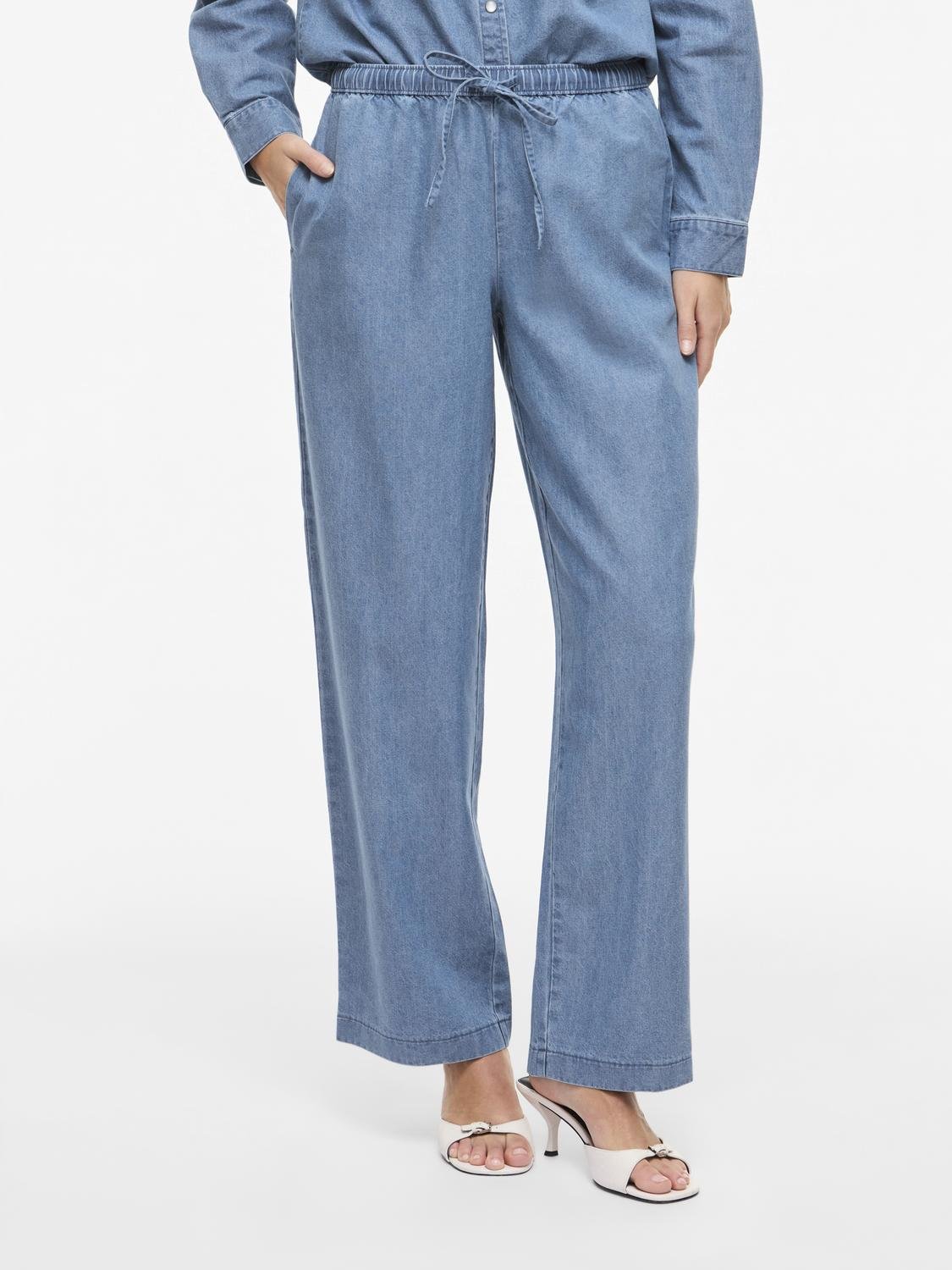 VICONGA Trousers - Light Blue Denim - VERO MODA & VILA Bergvik