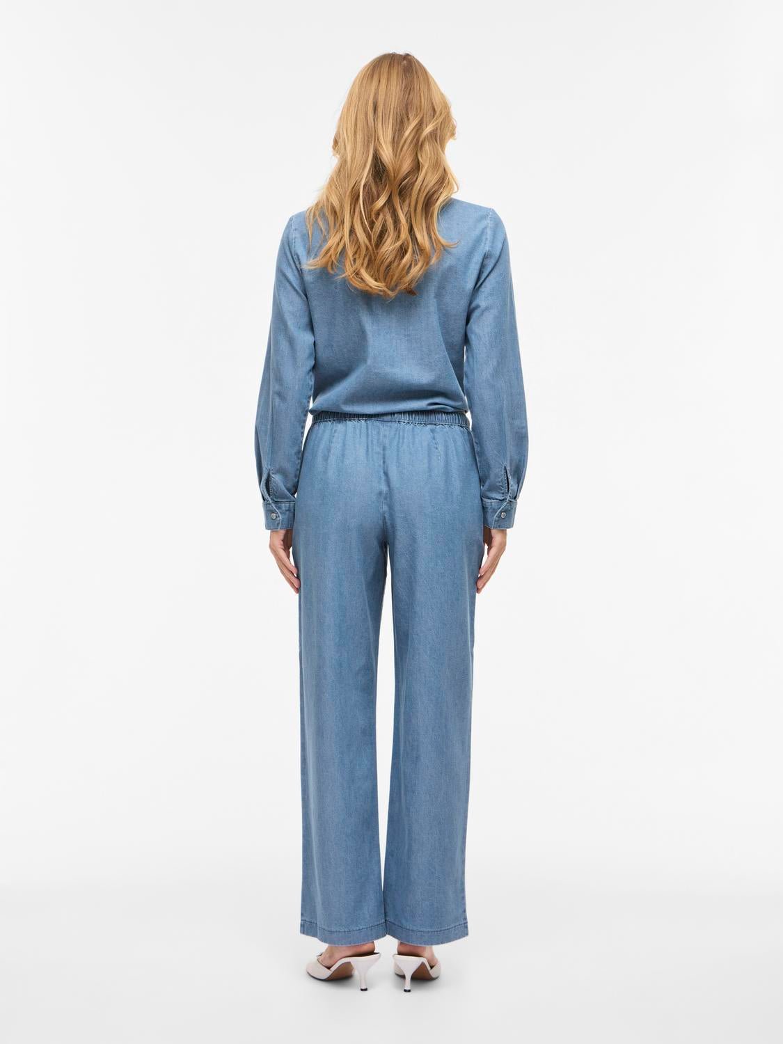 VICONGA Trousers - Light Blue Denim - VERO MODA & VILA Bergvik