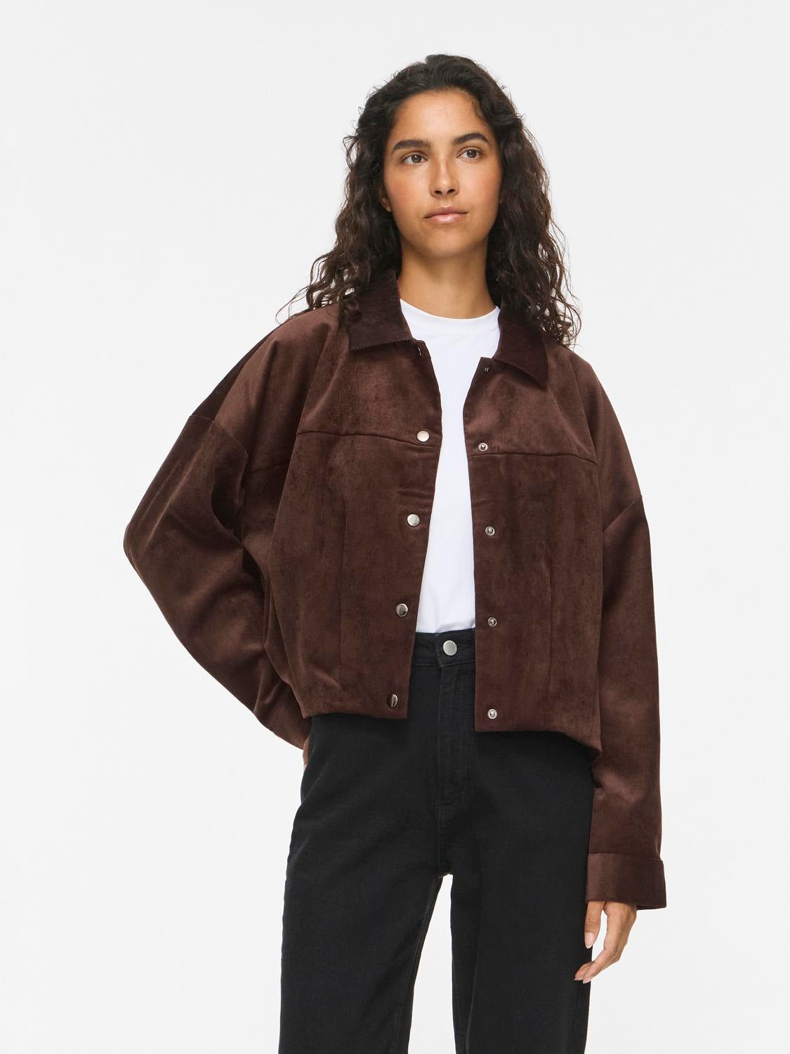VICOURDIE Denim Jacket - Coffee Bean - VERO MODA & VILA Bergvik