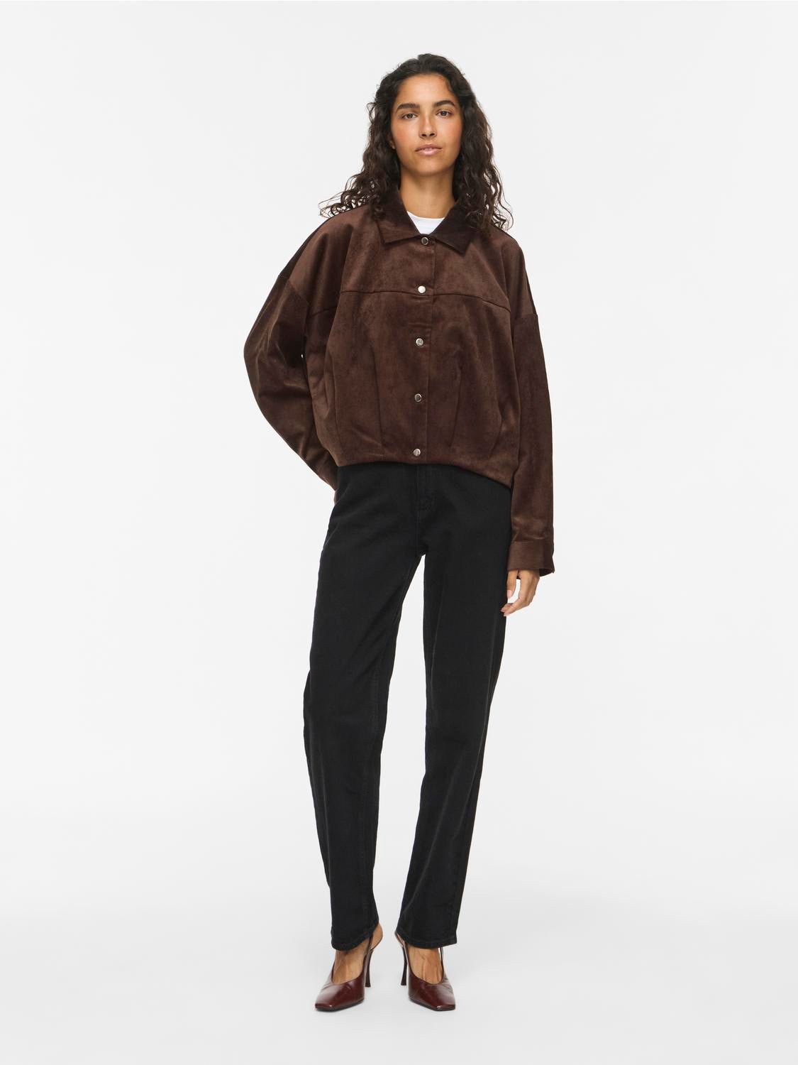 VICOURDIE Denim Jacket - Coffee Bean - VERO MODA & VILA Bergvik
