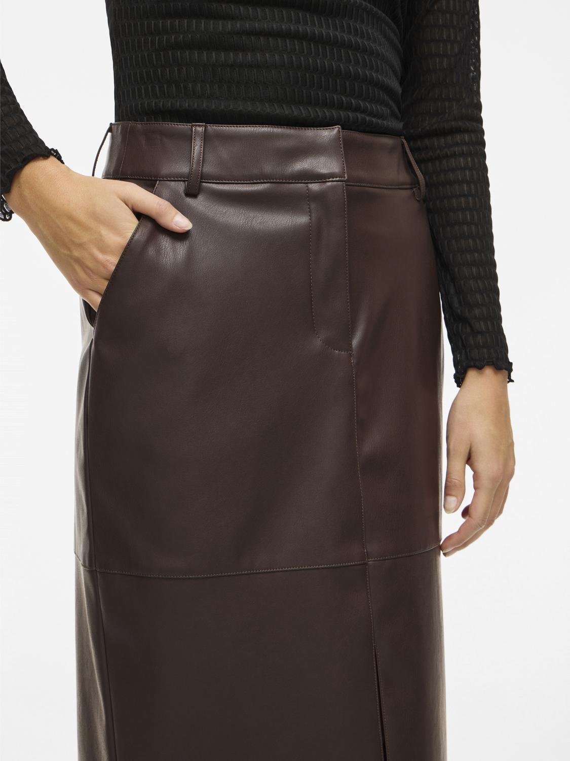 VIDAGMAR Midi Skirt - Coffee Bean - VERO MODA & VILA Bergvik