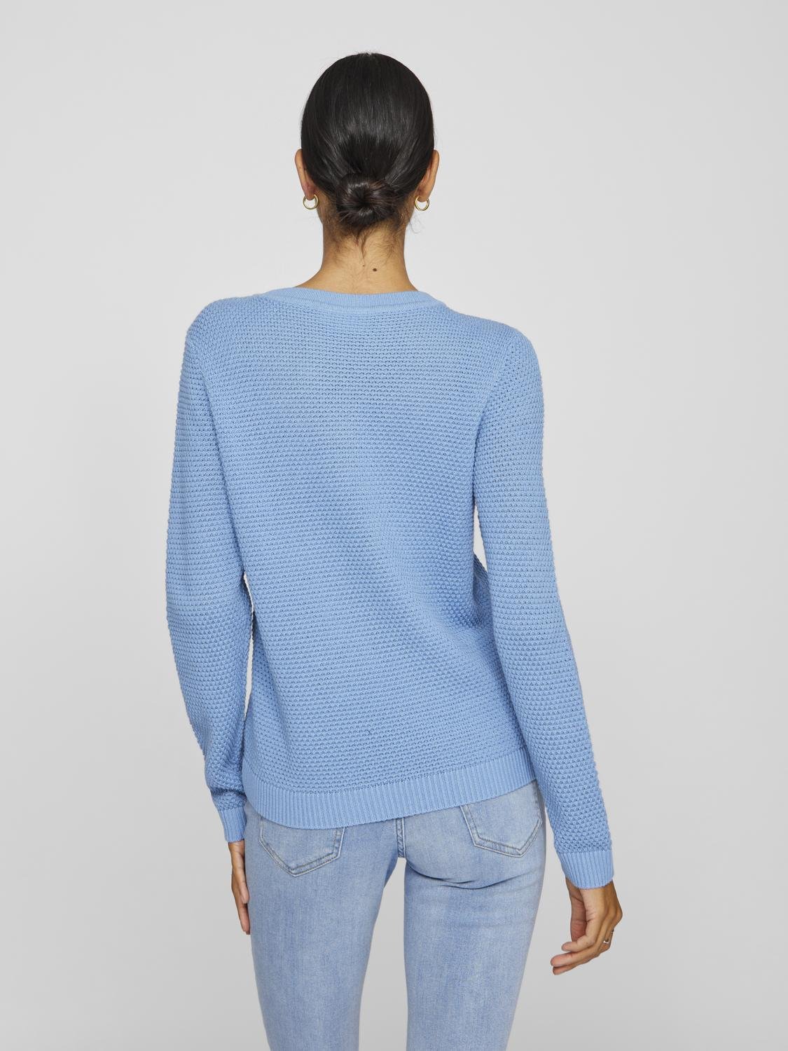 VIDALO Pullover - Blissful Blue - VERO MODA & VILA Bergvik