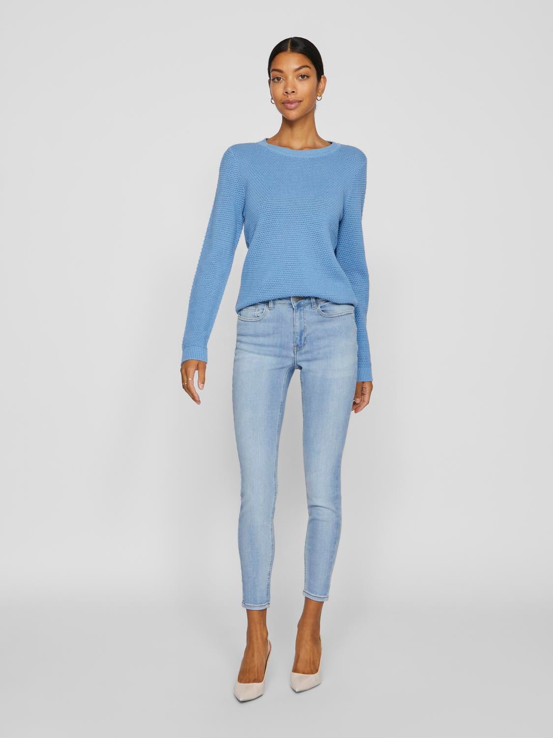 VIDALO Pullover - Blissful Blue - VERO MODA & VILA Bergvik