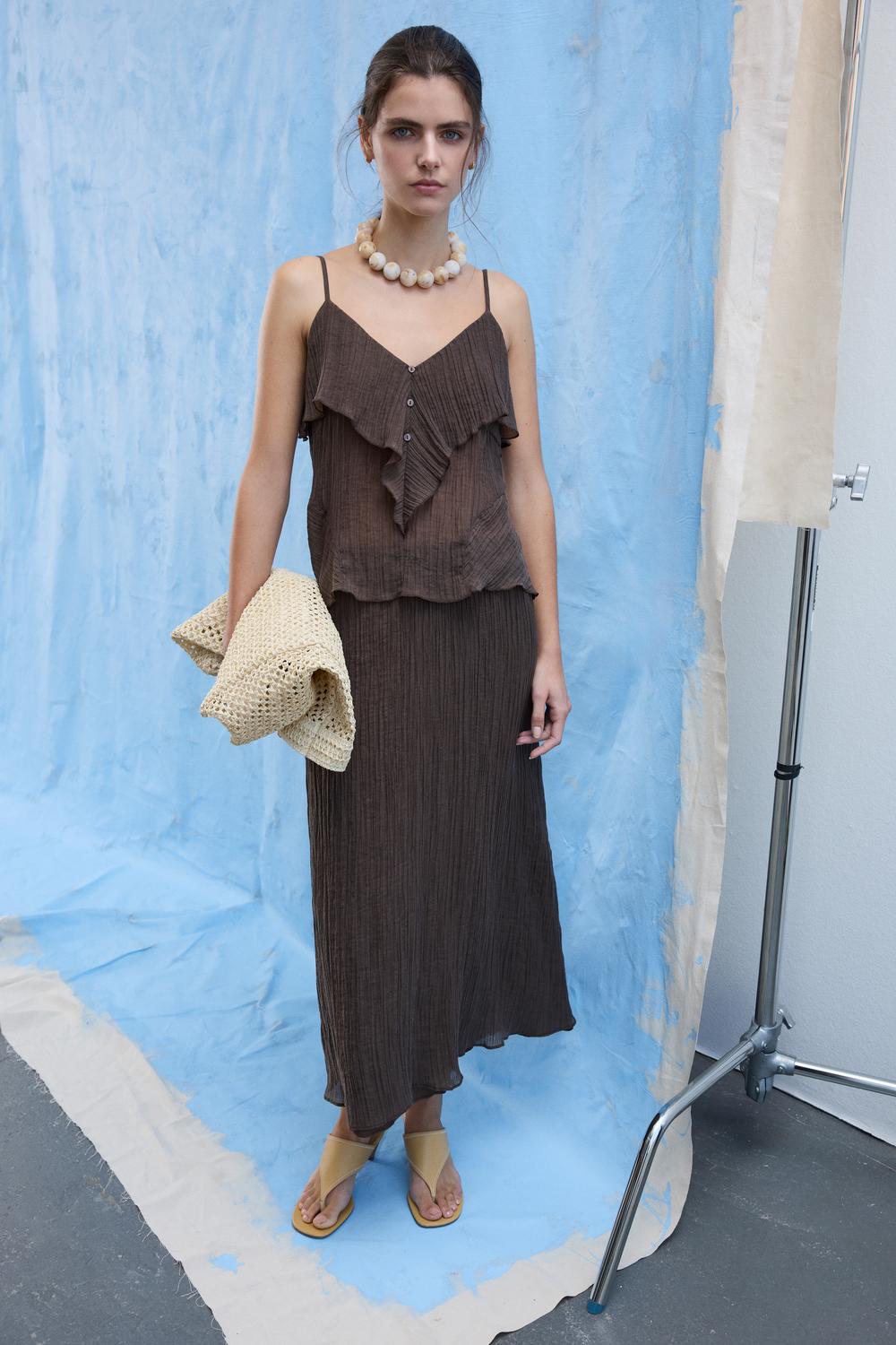 VIDANIRA Midi Skirt - Slate Black - VERO MODA & VILA Bergvik