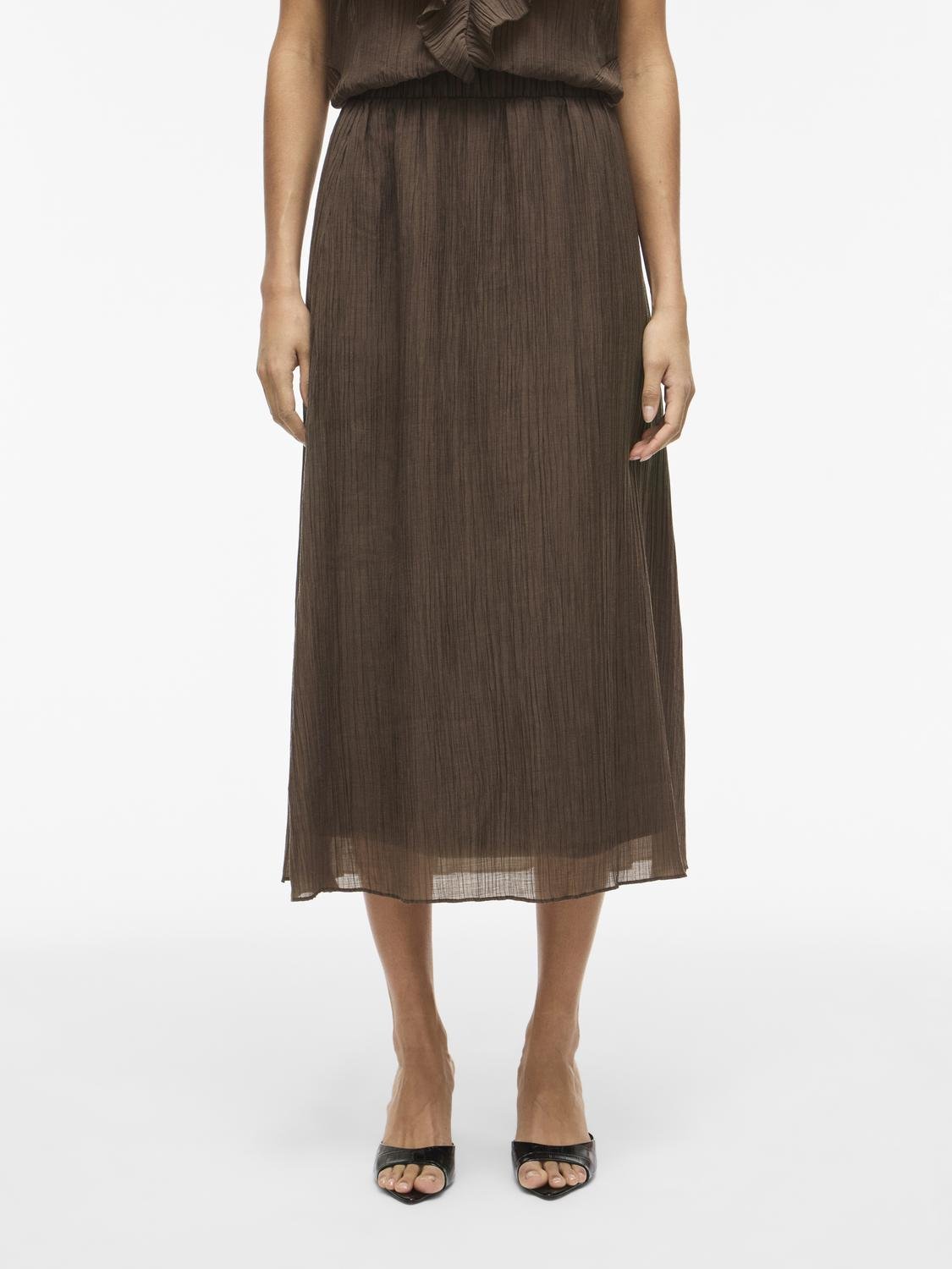 VIDANIRA Midi Skirt - Slate Black - VERO MODA & VILA Bergvik