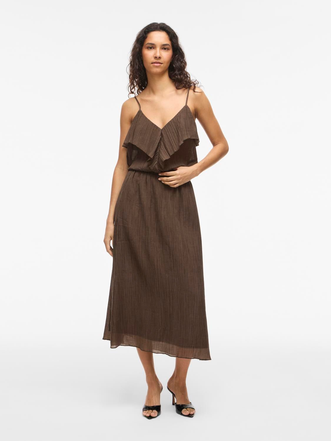 VIDANIRA Midi Skirt - Slate Black - VERO MODA & VILA Bergvik