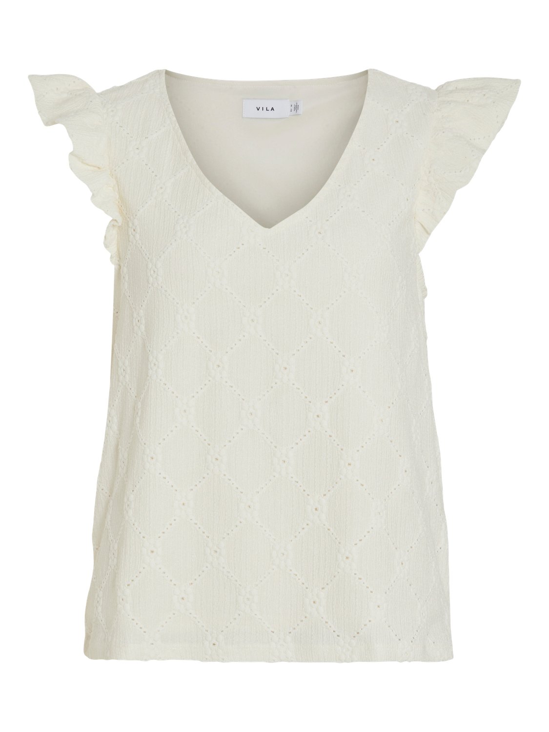 VIDELEA T-Shirts & Tops - Eggnog - VERO MODA & VILA Bergvik